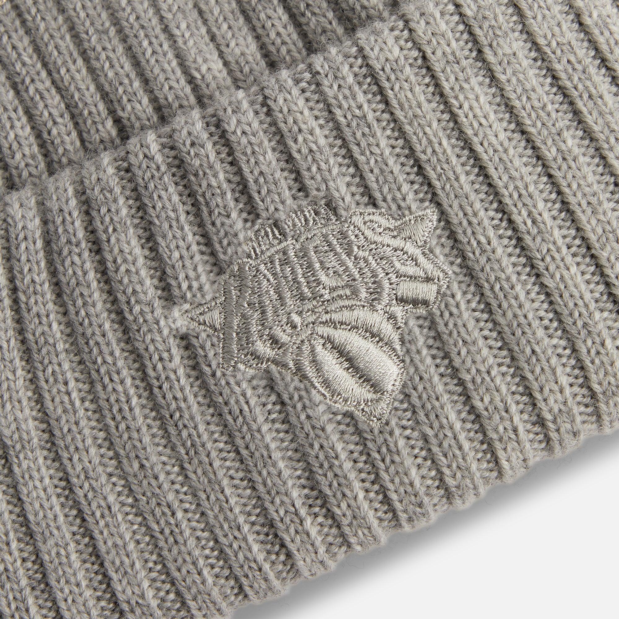 Kith & New Era for the New York Knicks Logo Beanie - Light Heather Grey Male Product Image