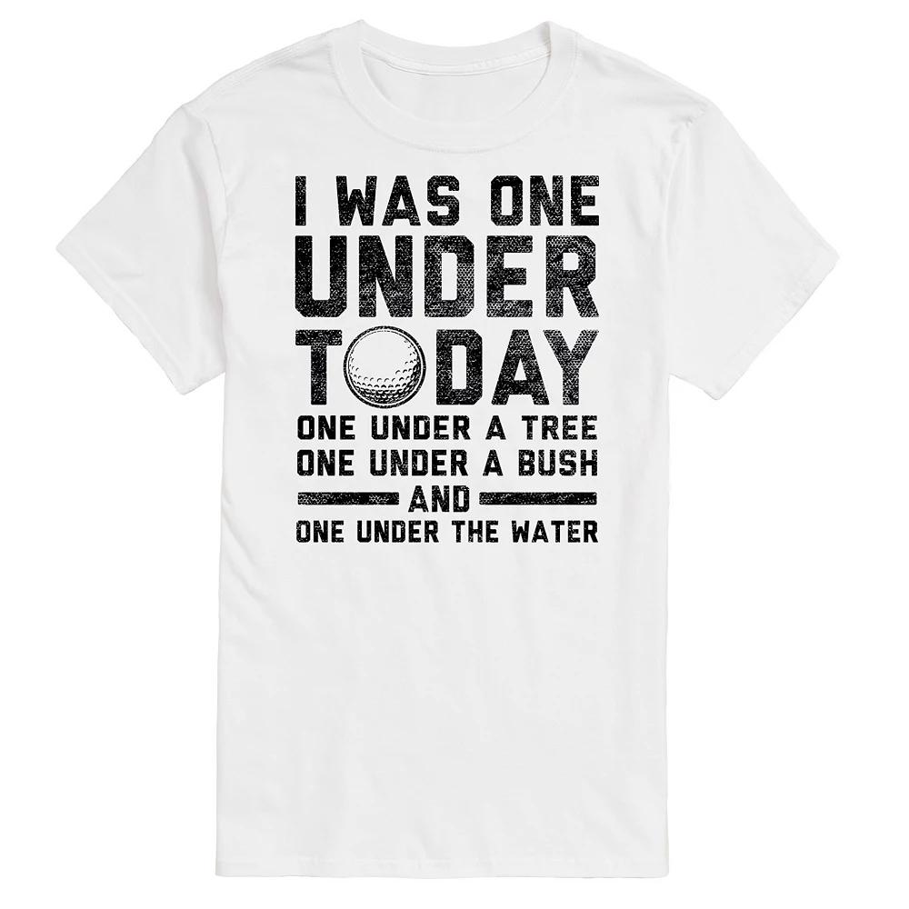 Big & Tall "I Was One Under Today" Golf Graphic Tee, Men's,  Product Image