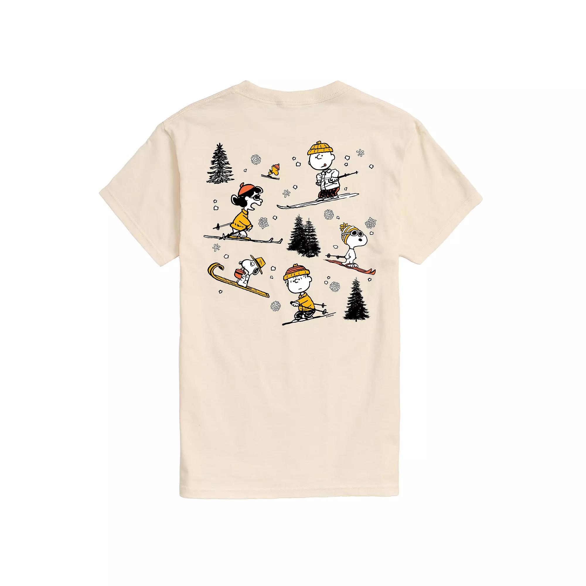 Big & Tall Peanuts Skiing Graphic Tee, Men's,  Product Image