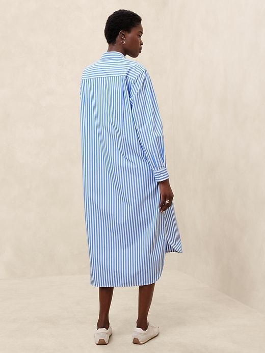 Midi Poplin Shirtdress Product Image