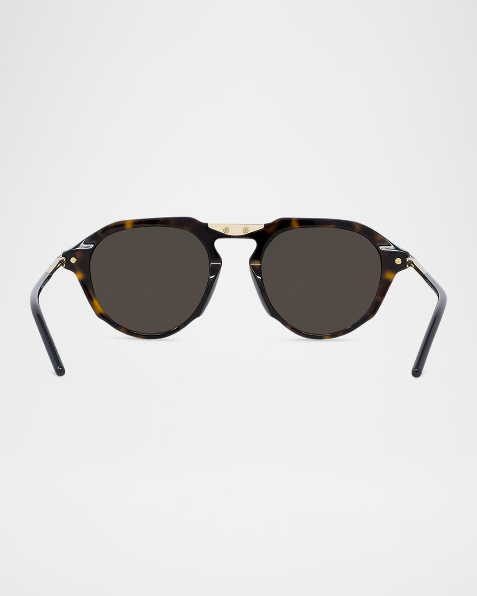 Men's GV One Acetate and Nylon Round Sunglasses Product Image