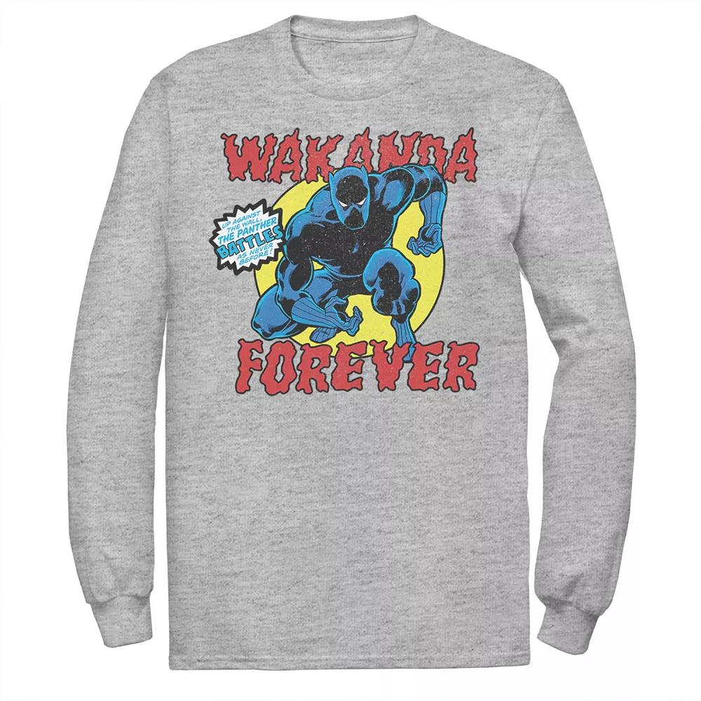 Men's Marvel Black Panther Vintage Battle Pose Graphic Tee,  Product Image