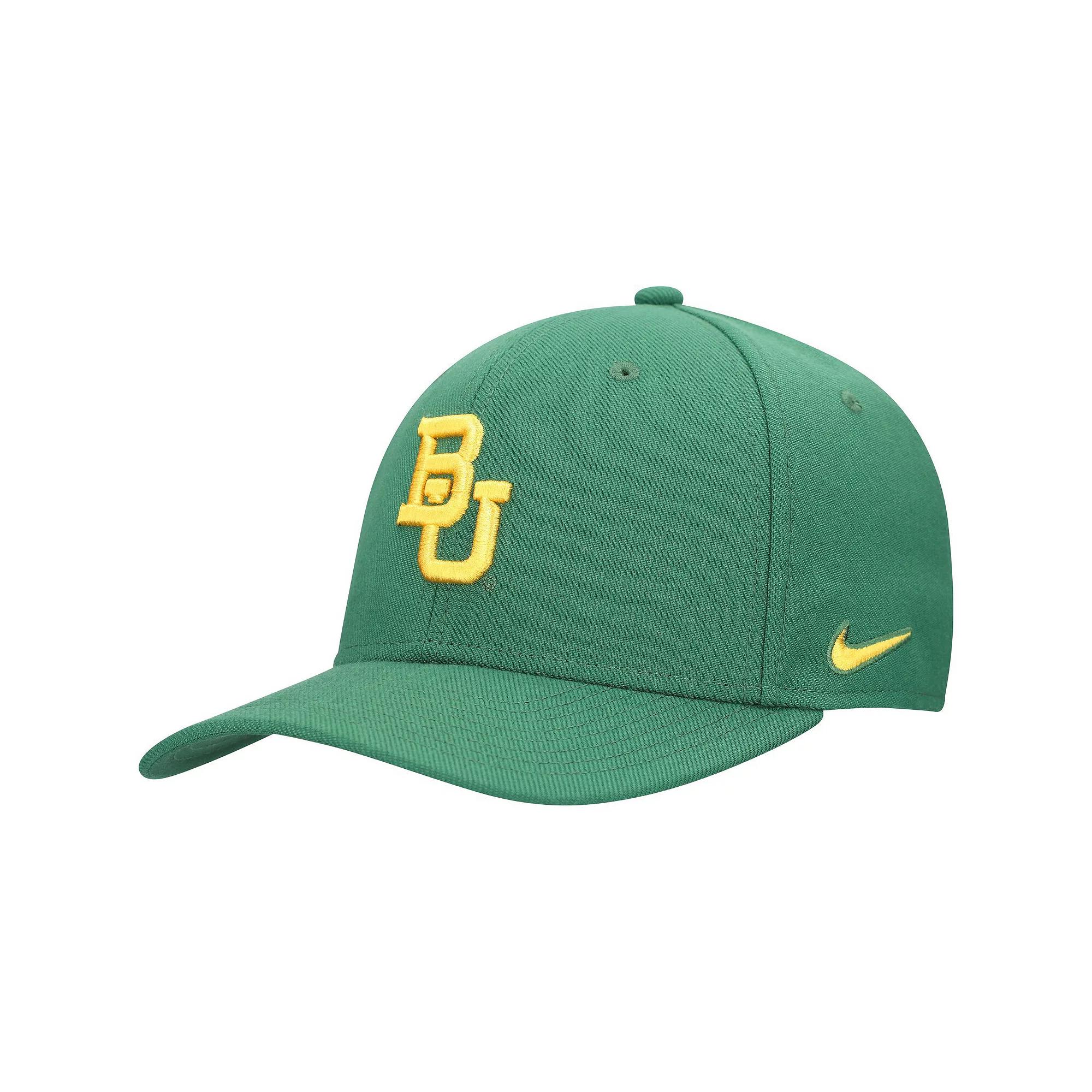Men's Nike Green Baylor Bears 2024 Sideline Rise Swoosh Flex Hat,  Product Image