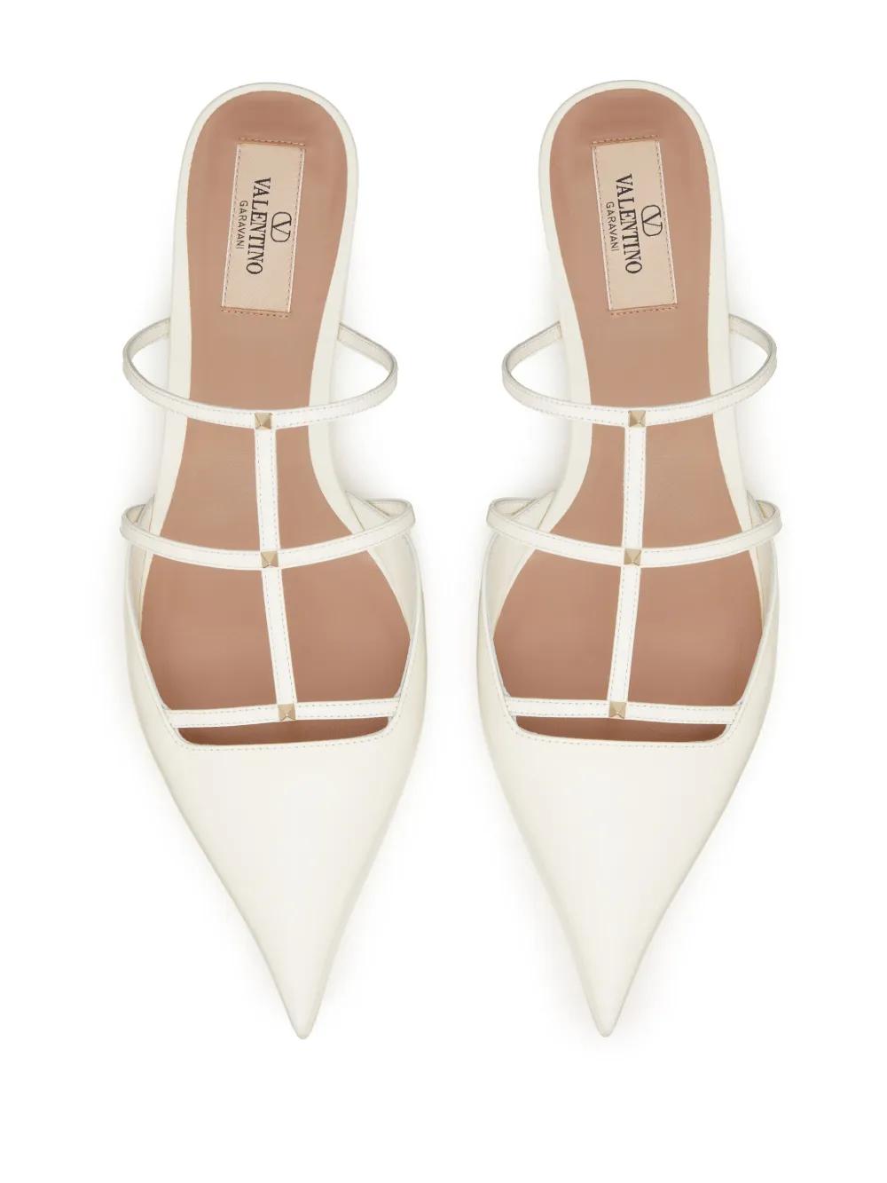 caged leather mules Product Image