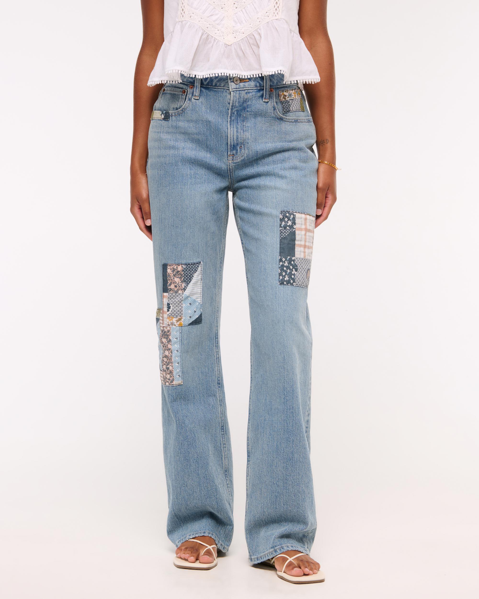 Curve Love High Rise 90s Relaxed Patchwork Jean Product Image
