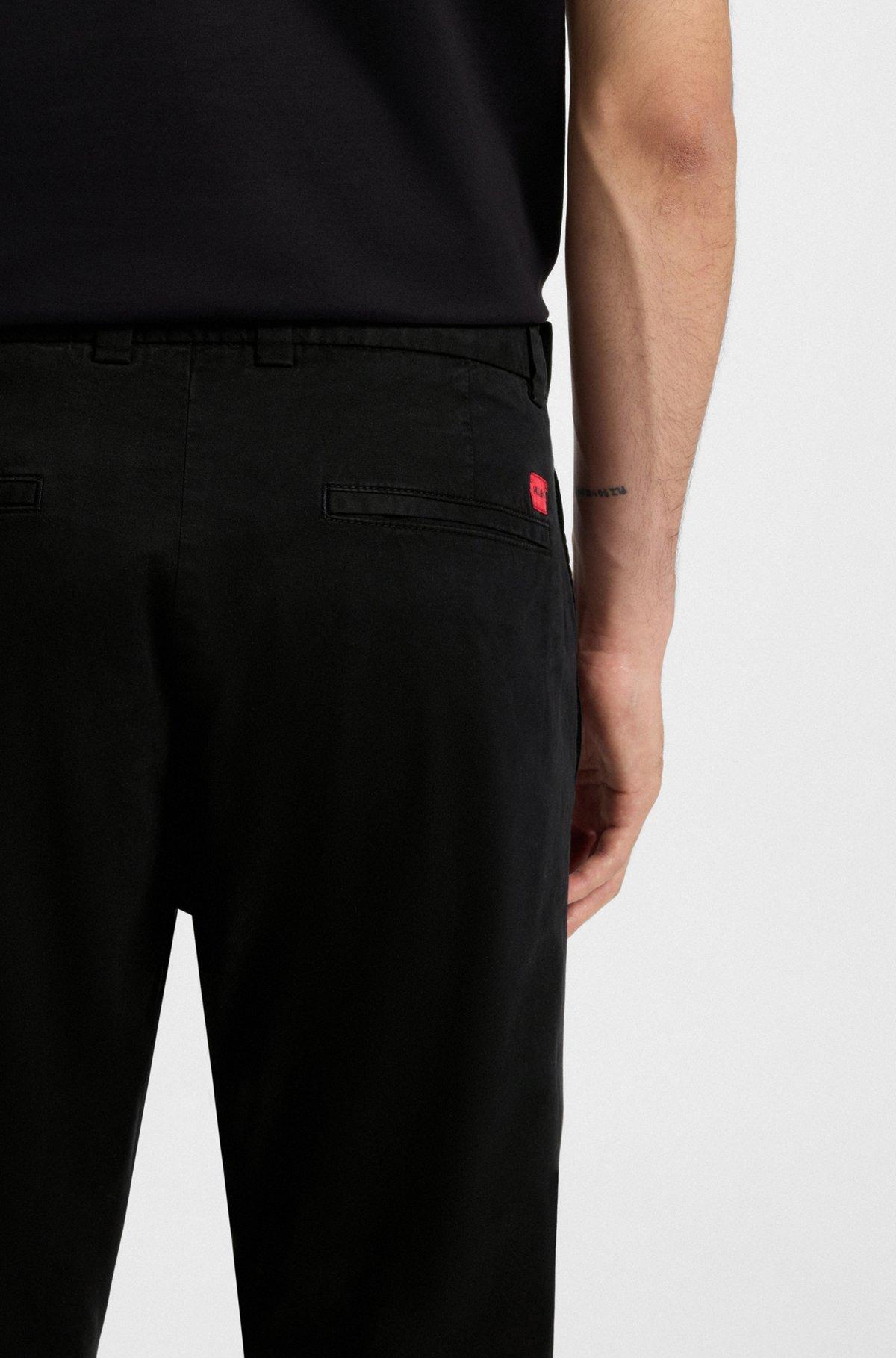 Slim-fit trousers in stretch-cotton gabardine Product Image