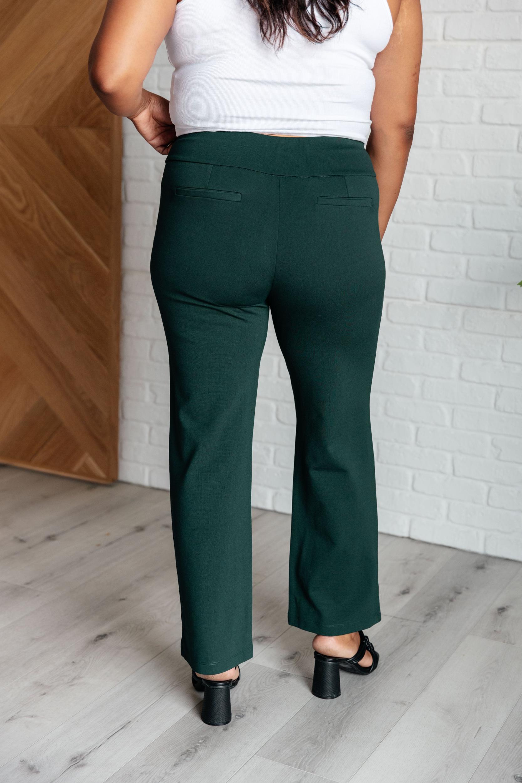 Magic Straight Pants in Hunter Green Product Image