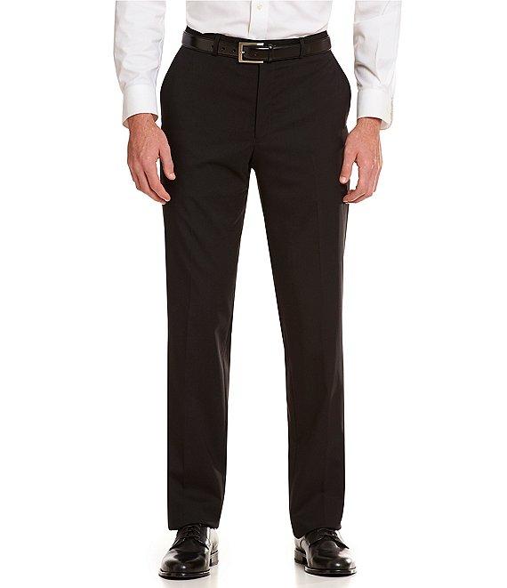 Hart Schaffner Marx Performance New York Modern Fit Flat Front Solid Dress Pants Product Image