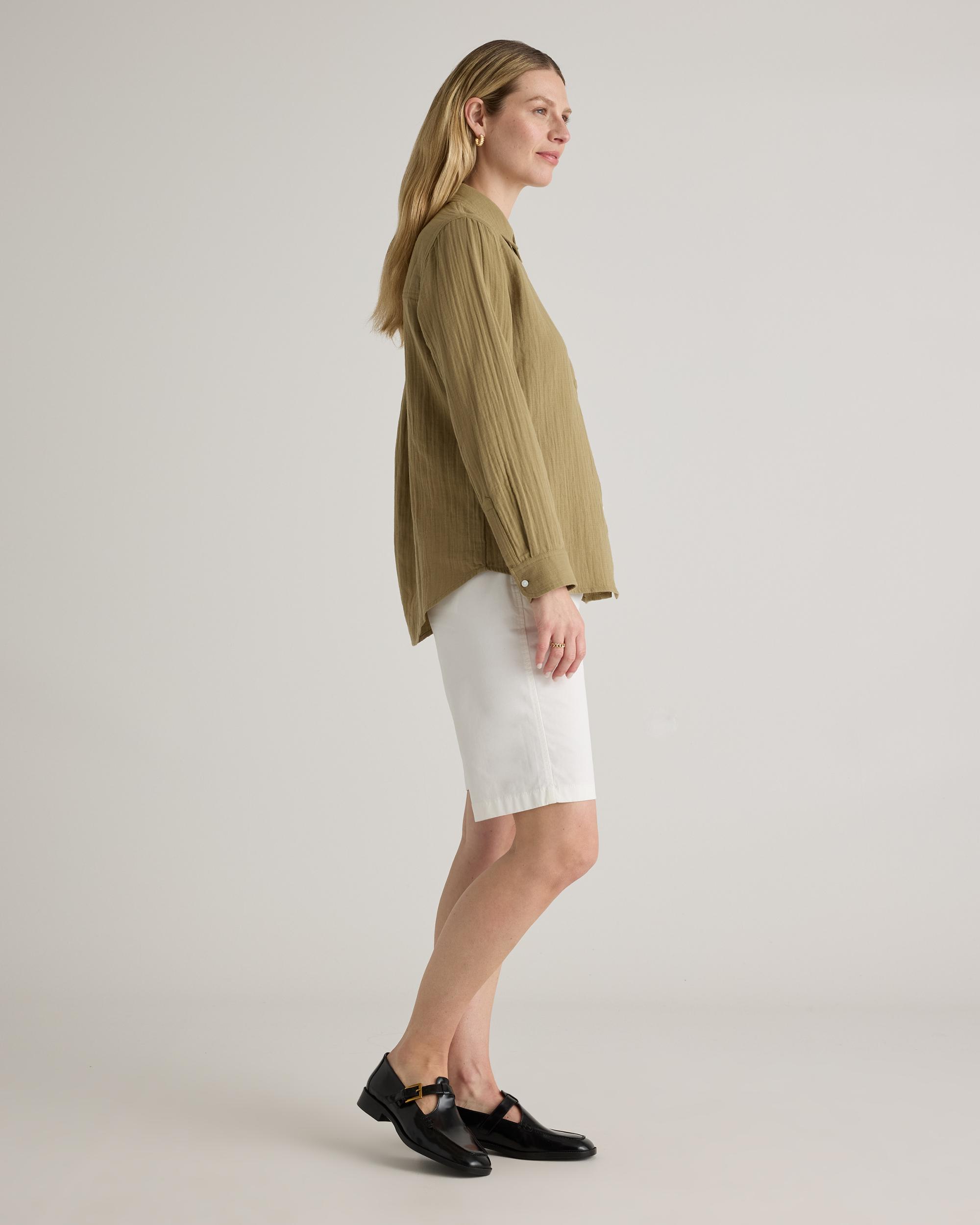 Quince | Women's Organic Stretch Cotton Chino Bermuda Shorts Organic Cotton Product Image