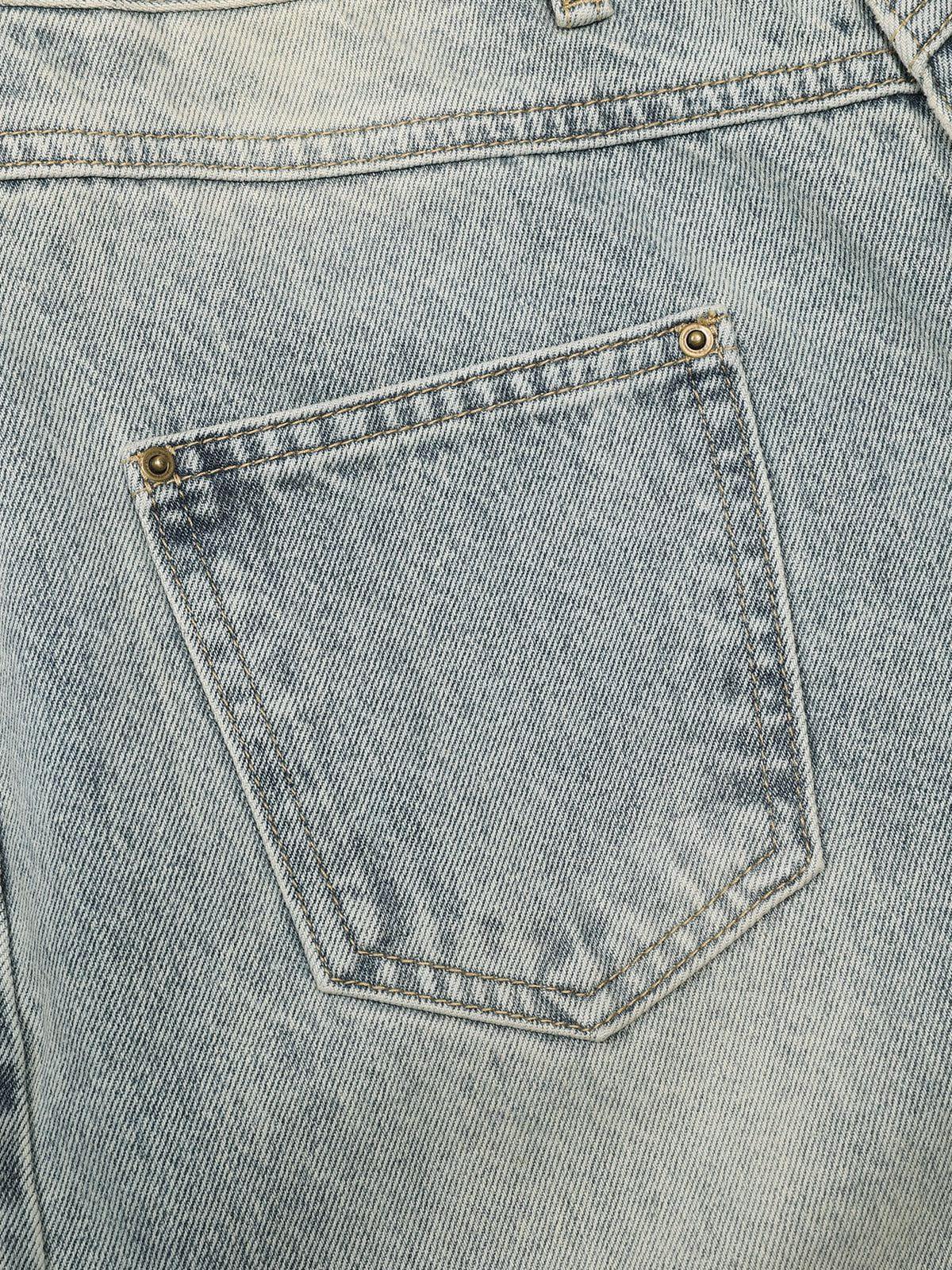 Aelfric Eden Rhinestone Cuffed Jeans Product Image