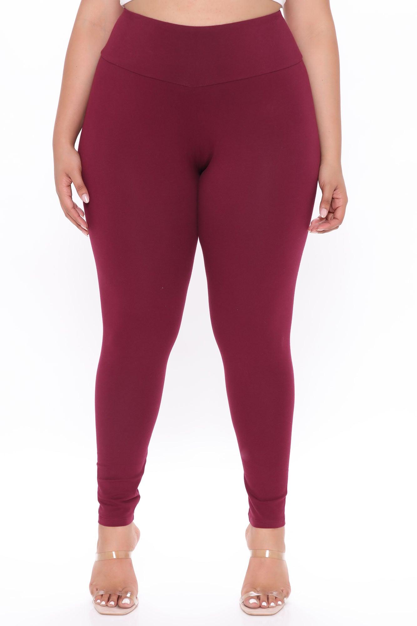 Running Around High Rise Legging - Burgundy Product Image