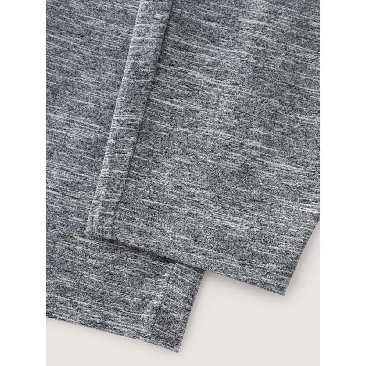 Plus Size Stretchy Color Contrast Pocket Skinny-Fit Pants Women DarkGray Leisure Jogger High Rise Casual Pants BloomChic 10/M Product Image