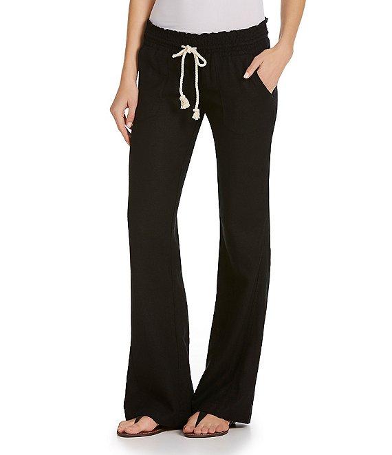 Roxy Oceanside Linen Blend Wide Leg Pants Product Image