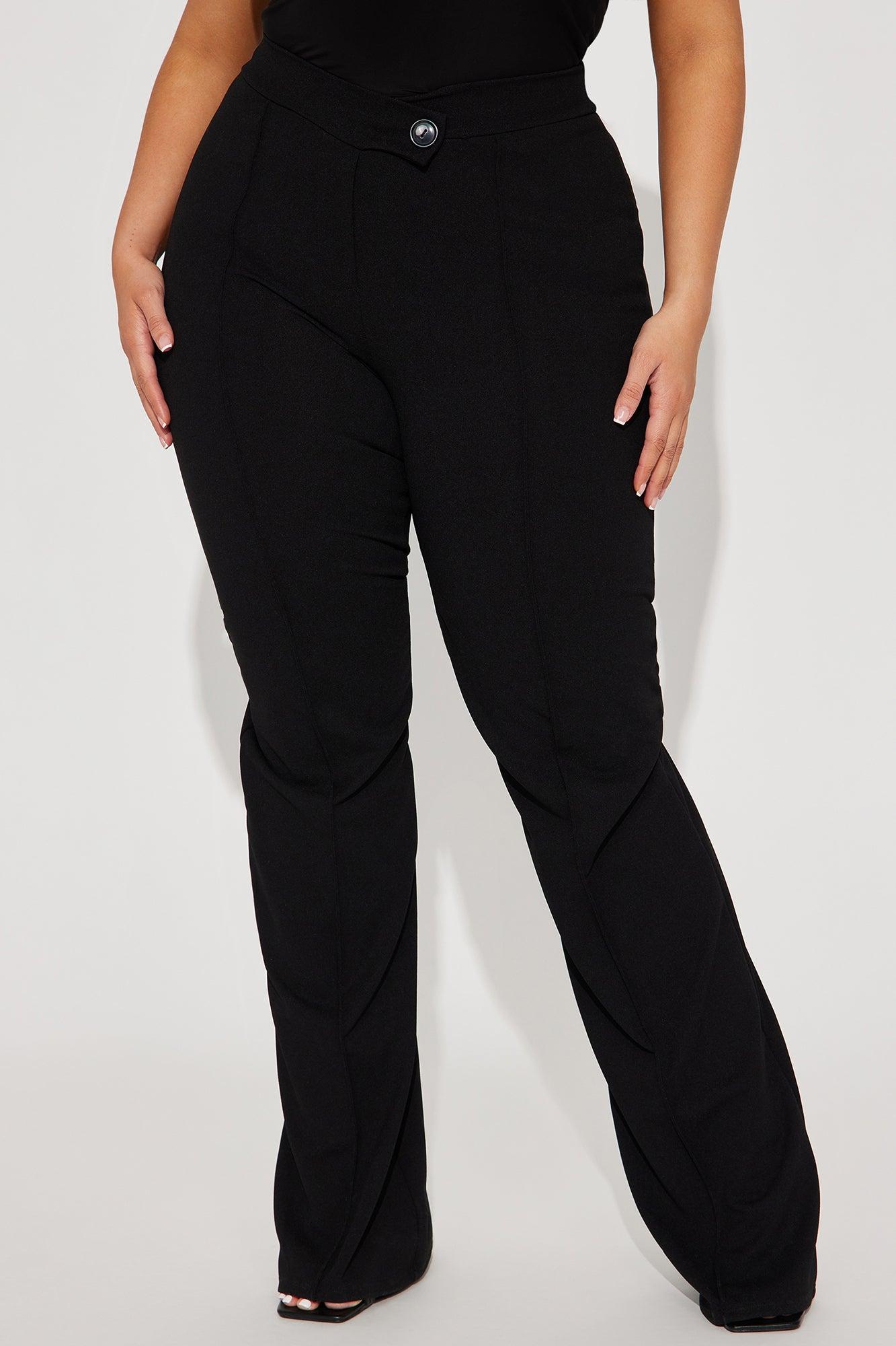 Tall Call It Even Wide Leg Dress Pants - Black Product Image
