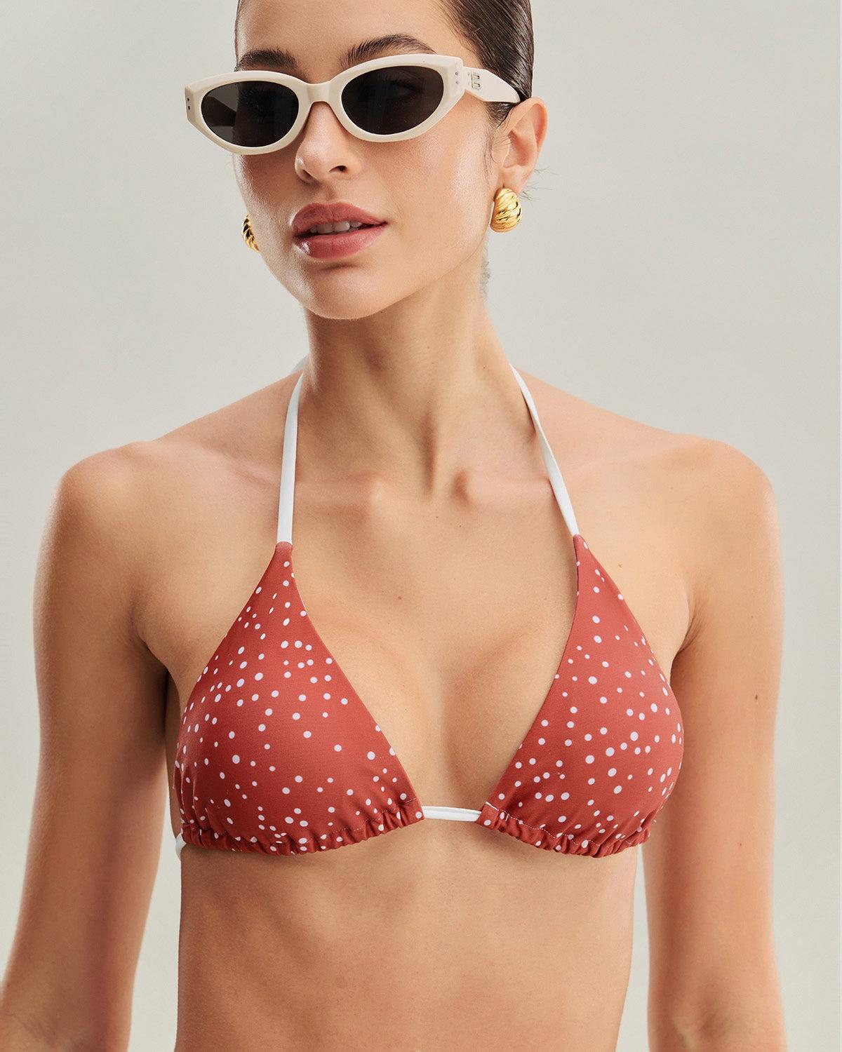 Red Polka Dot Bikini Set Product Image