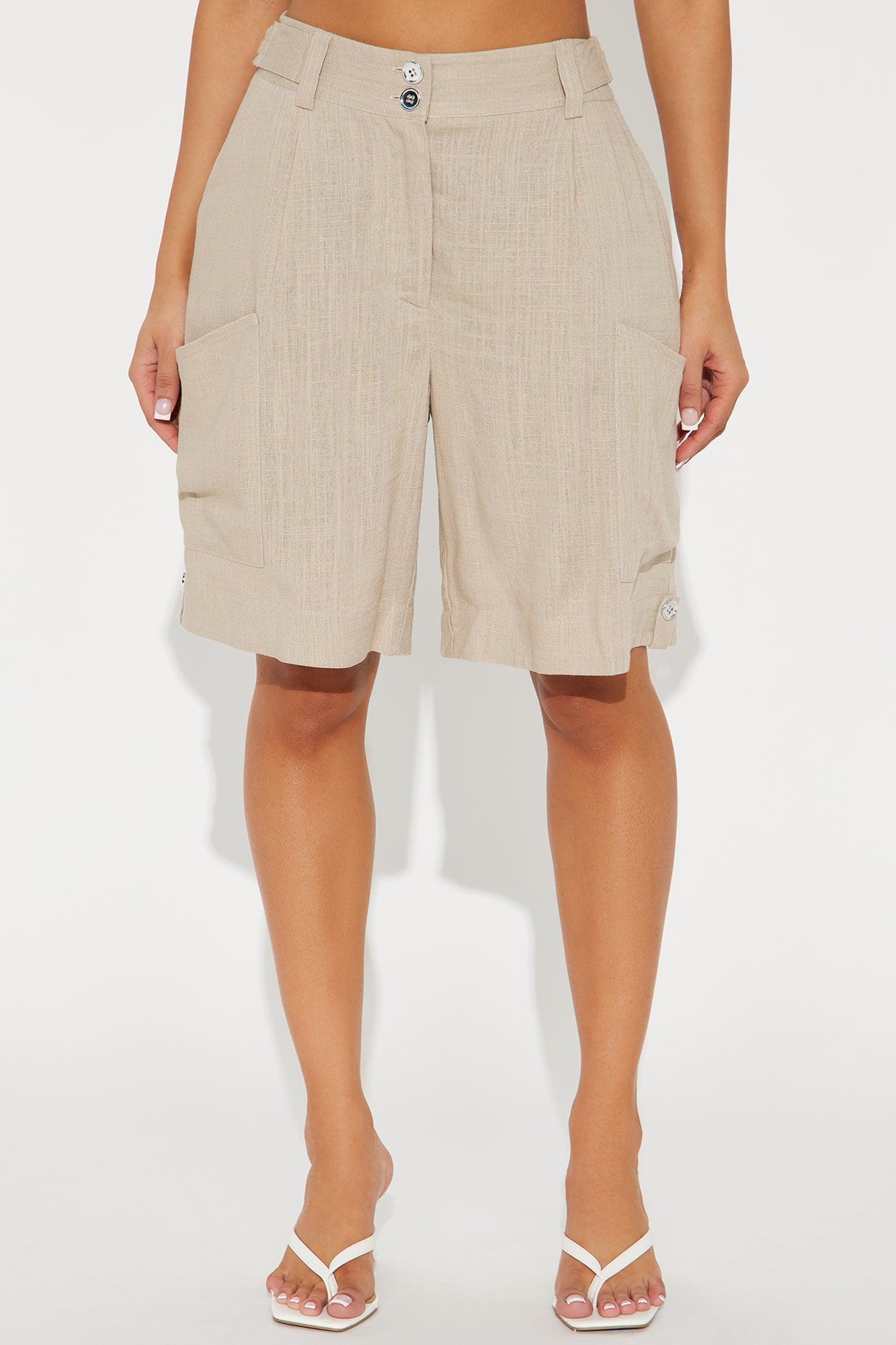 Take It Easy Linen Short - Tan Product Image