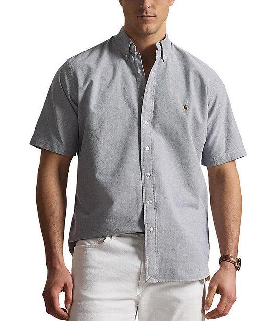 Polo Ralph Lauren Big & Tall Short Sleeve Oxford Woven Shirt Product Image