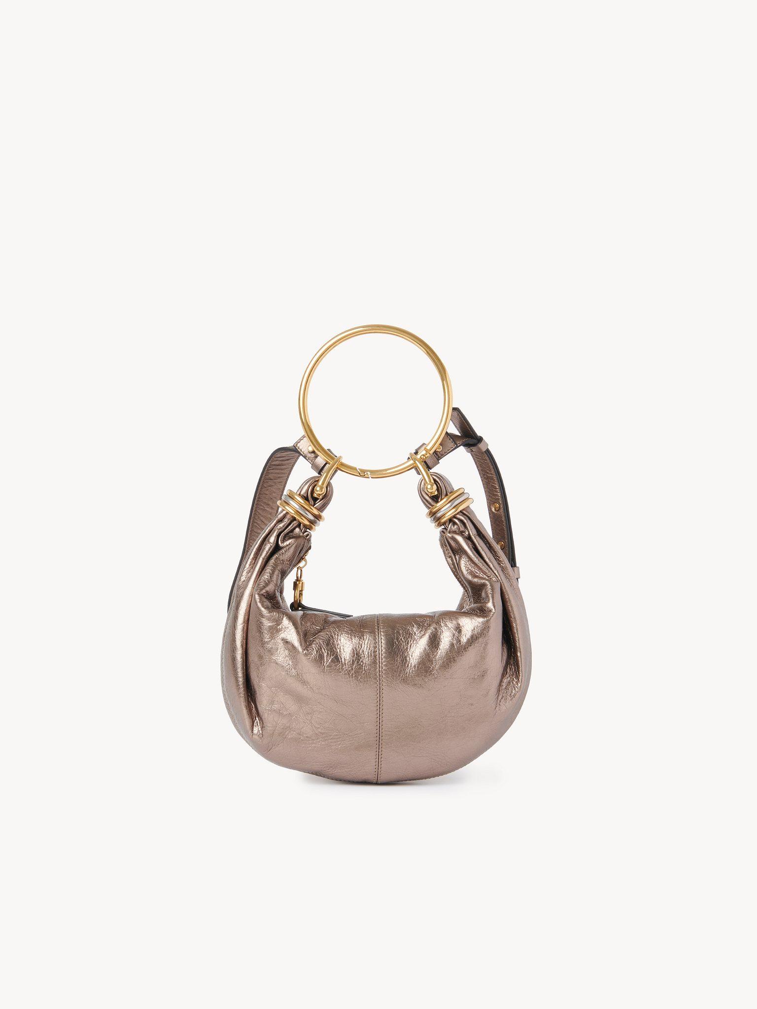 Small Bracelet Hobo bag in metallized leather Product Image