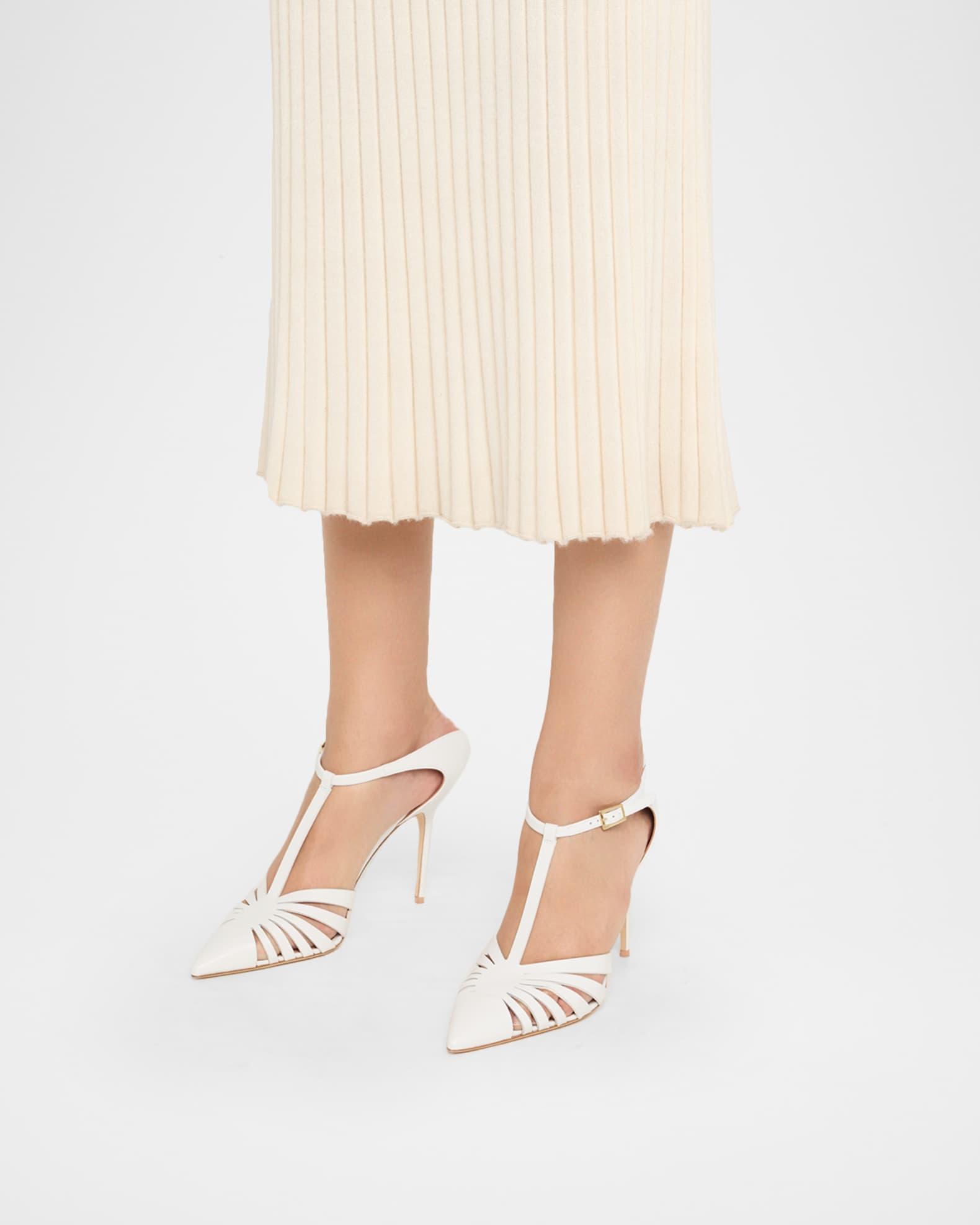 Jennifer Cutout T-Strap Mule Pumps Product Image