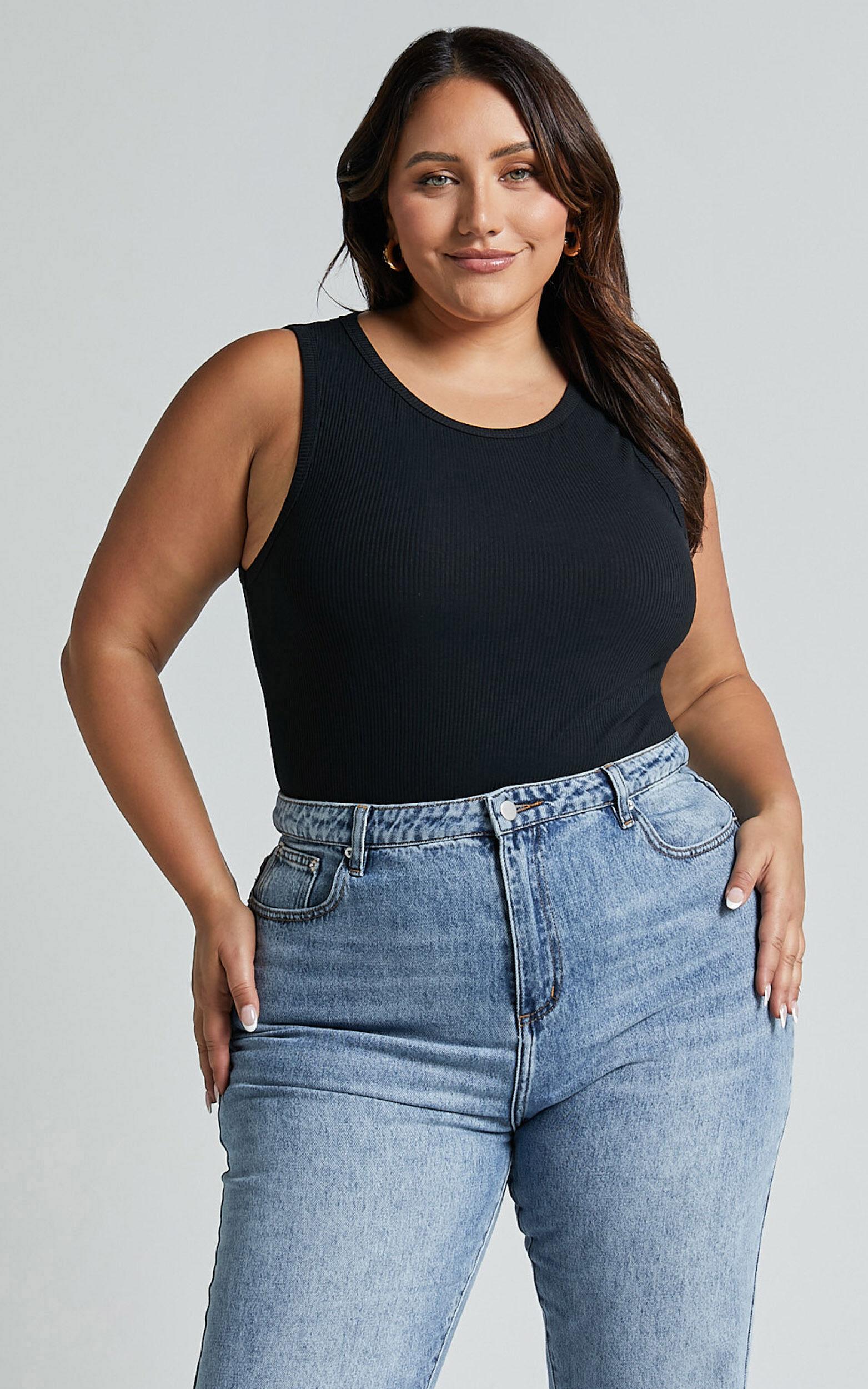 Can't You Tell Top - Ribbed Tank Top in Black Product Image