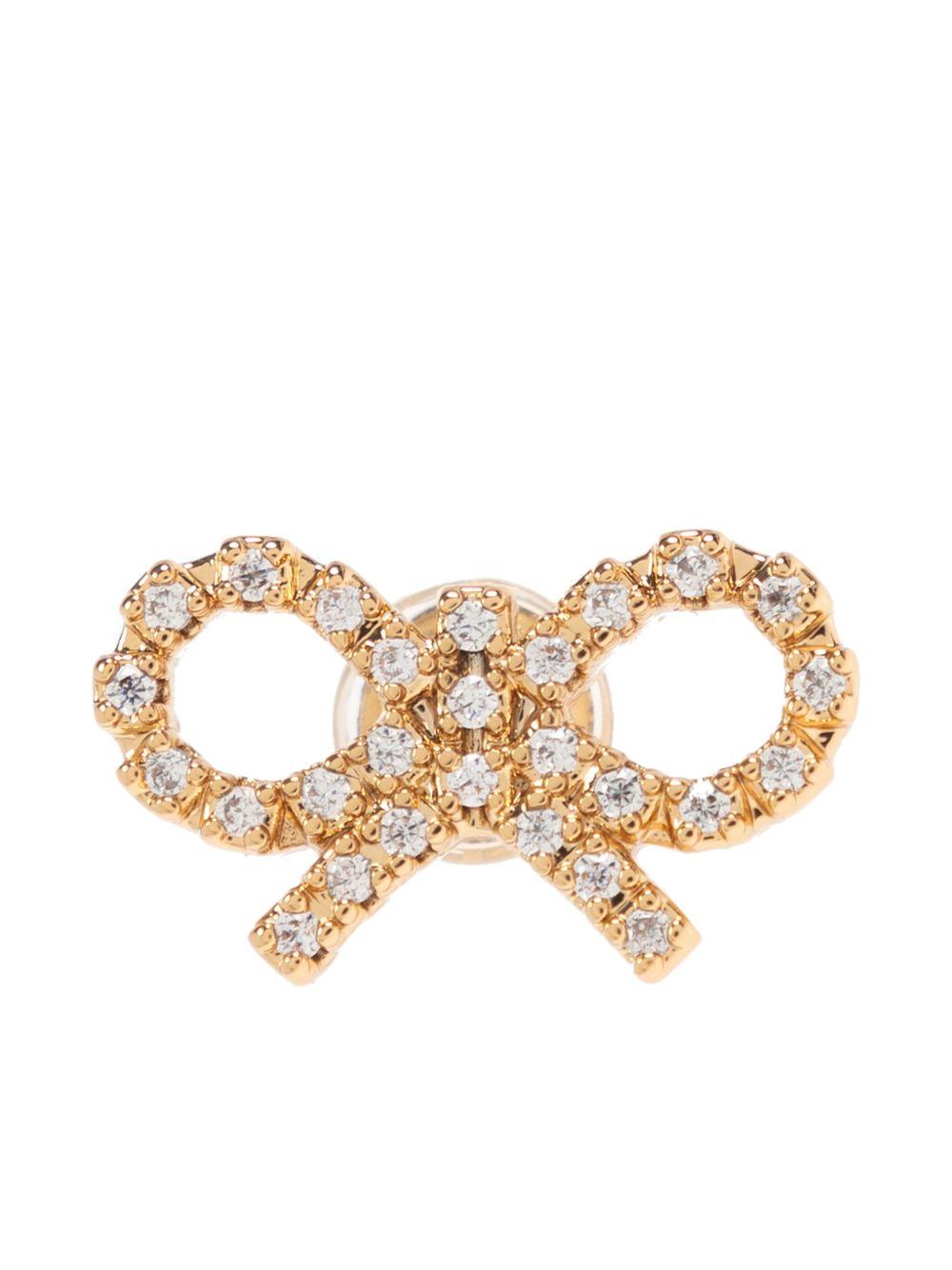 micro bow-shaped earrings Product Image