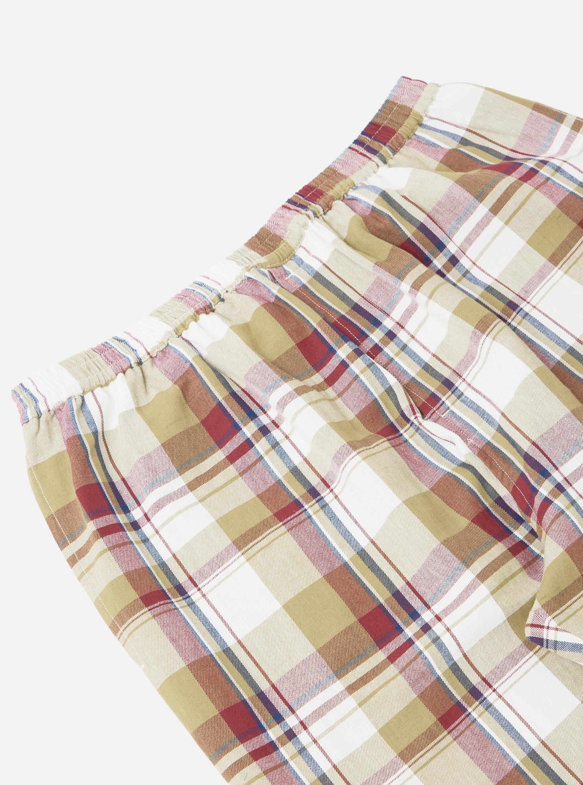 Red/Brown Kip Check Long Pyjama Set Product Image