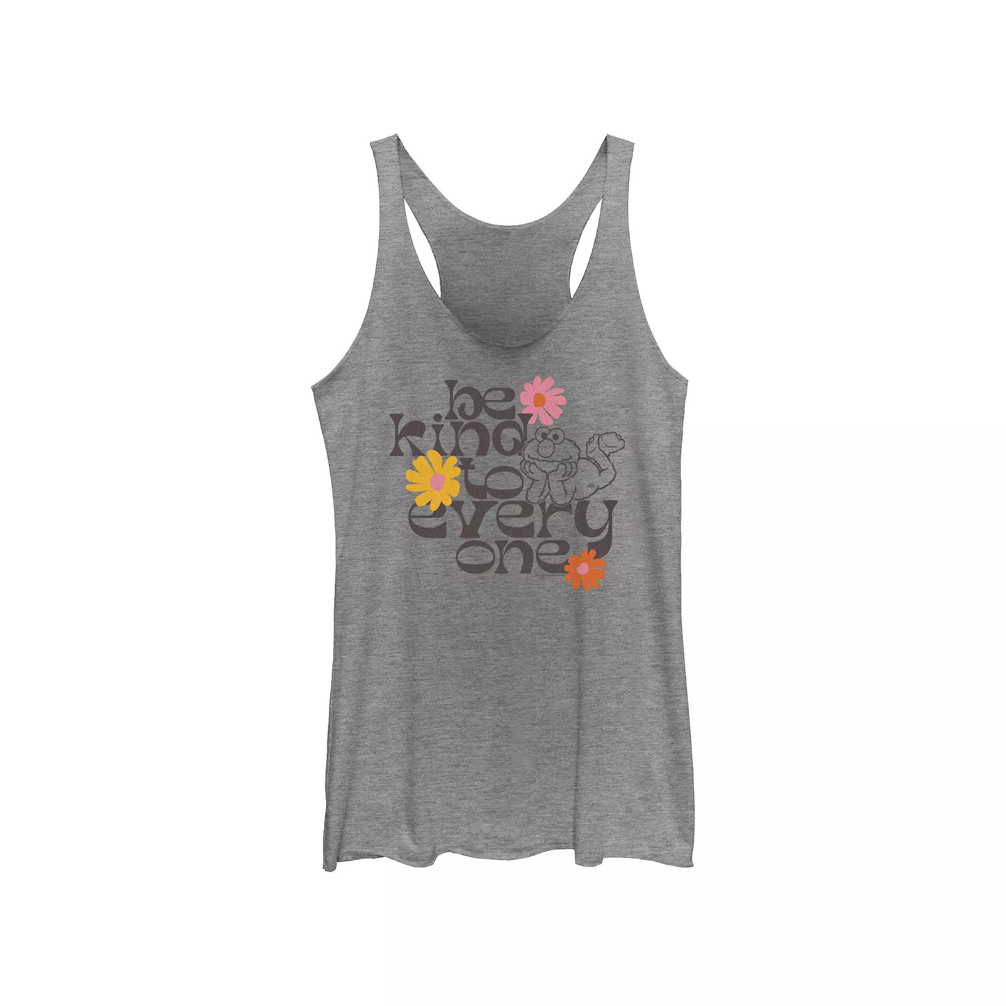 Juniors' Sesame Street Elmo Be Kind To Everyone Graphic Racerback Tank, Women's,  Product Image