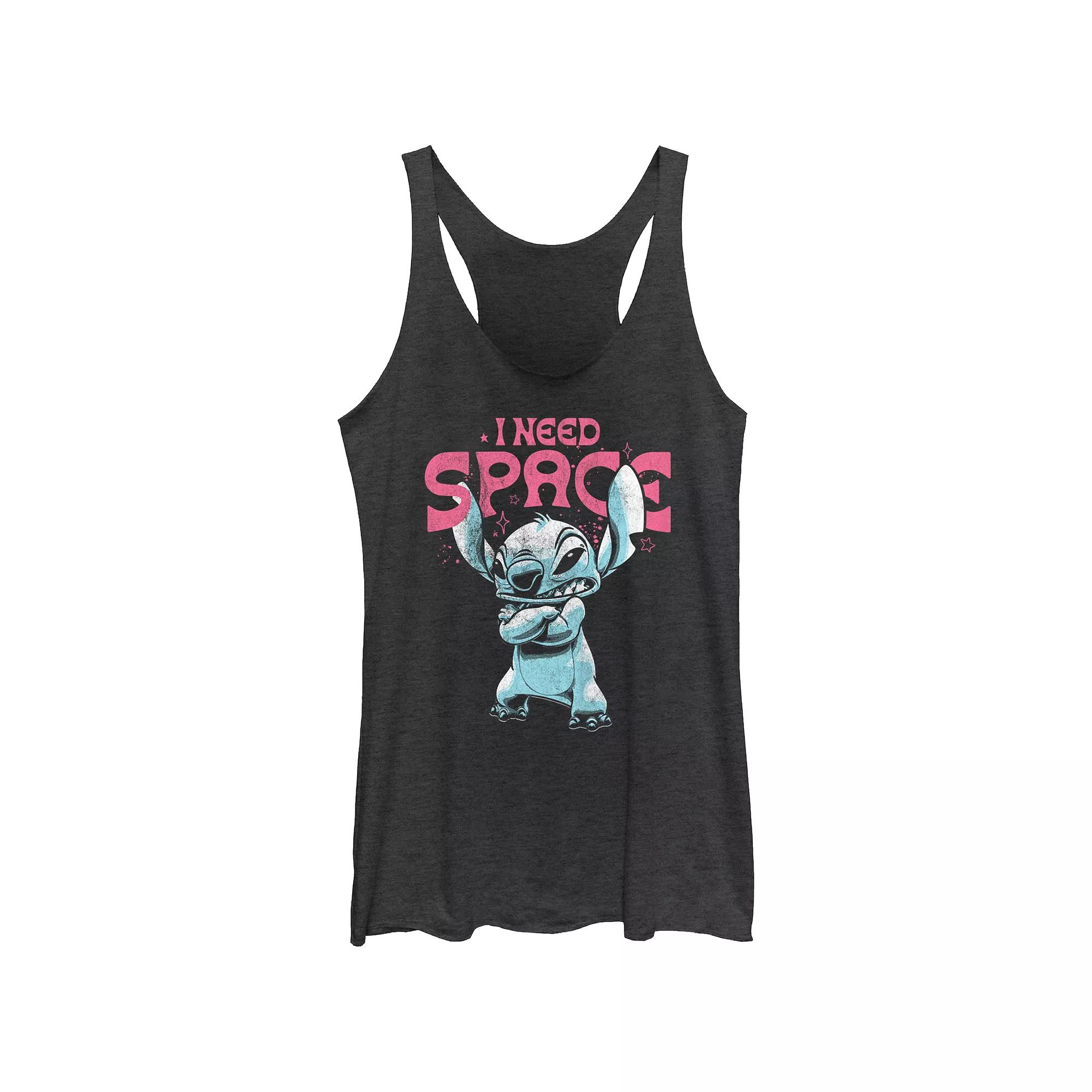 Disney Princess Juniors' Charcoal Sketch Tri-Blend Racerback Tank Top, Girl's,  Product Image