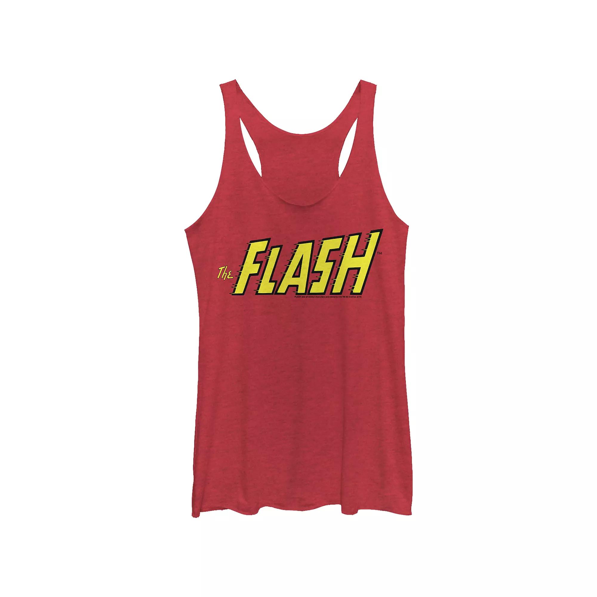 Juniors' The Flash Classic Text Poster Tri-Blend Racerback Tank Top, Girl's,  Product Image