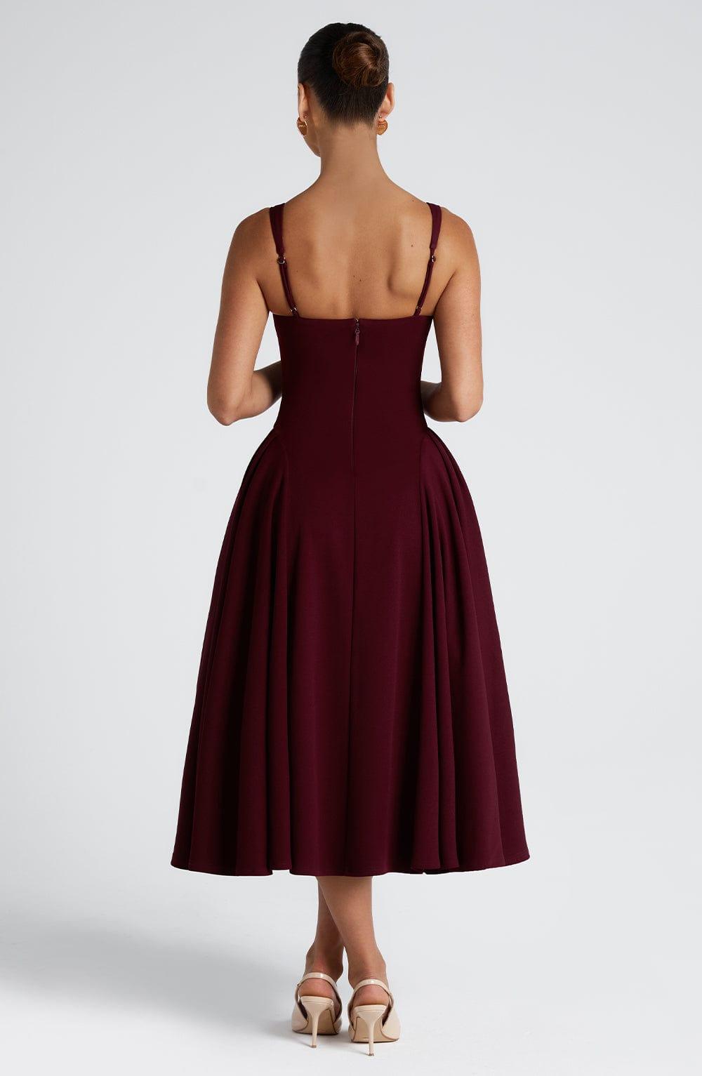 Betty Midi Dress - Cherry Lacquer Product Image