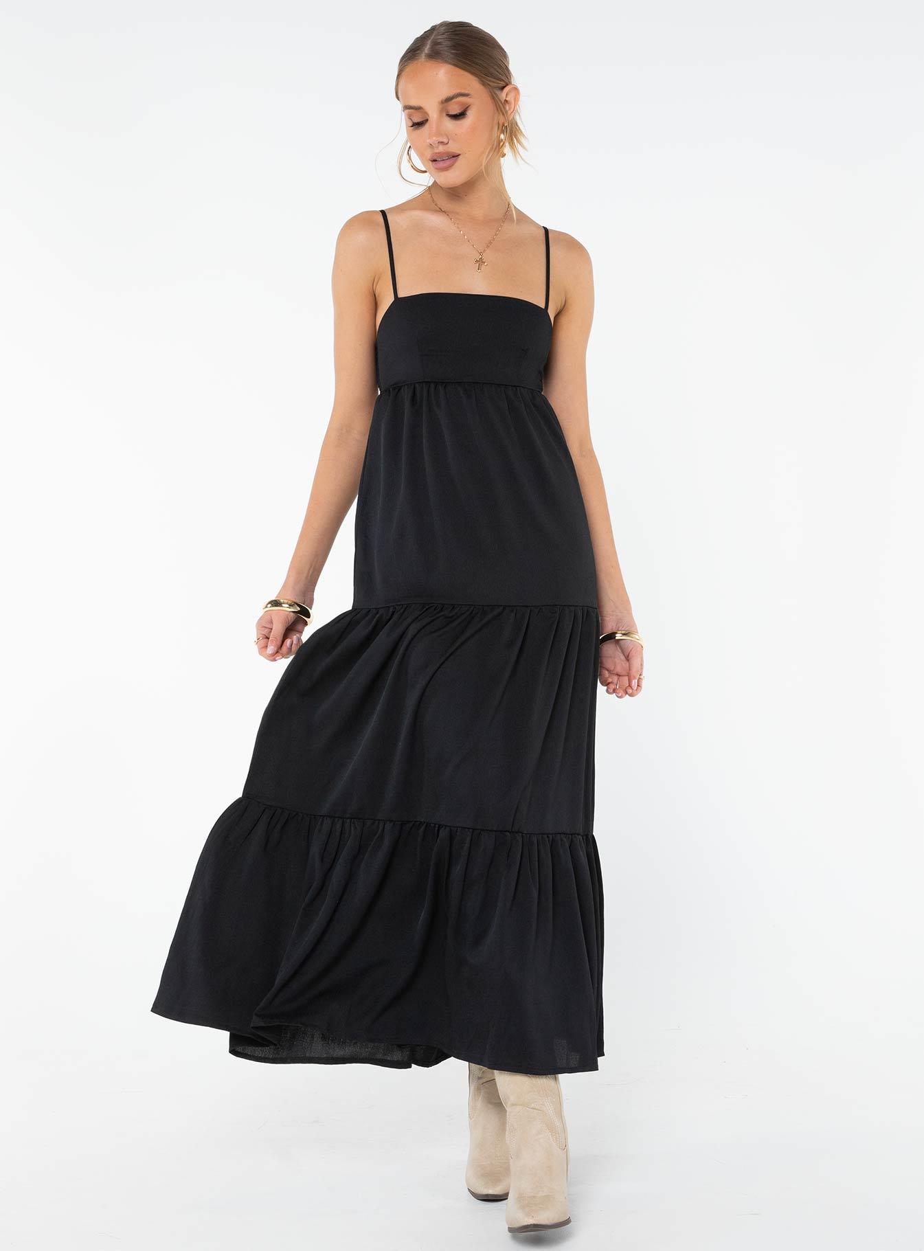 Dunster Maxi Dress Black Product Image