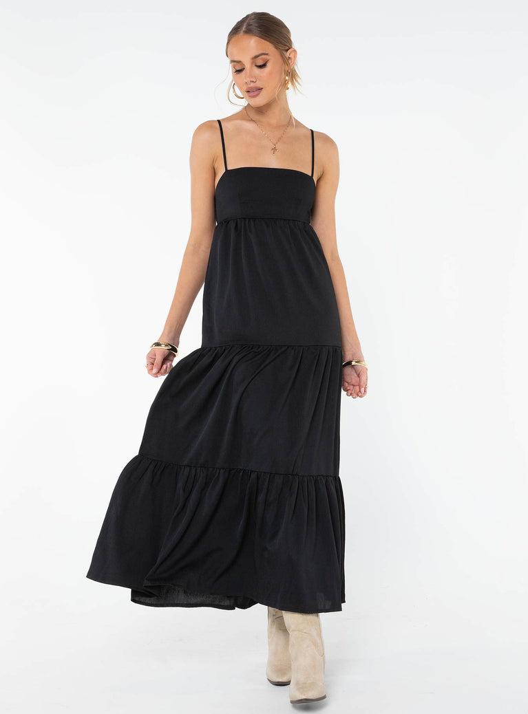 Dunster Maxi Dress Black Product Image