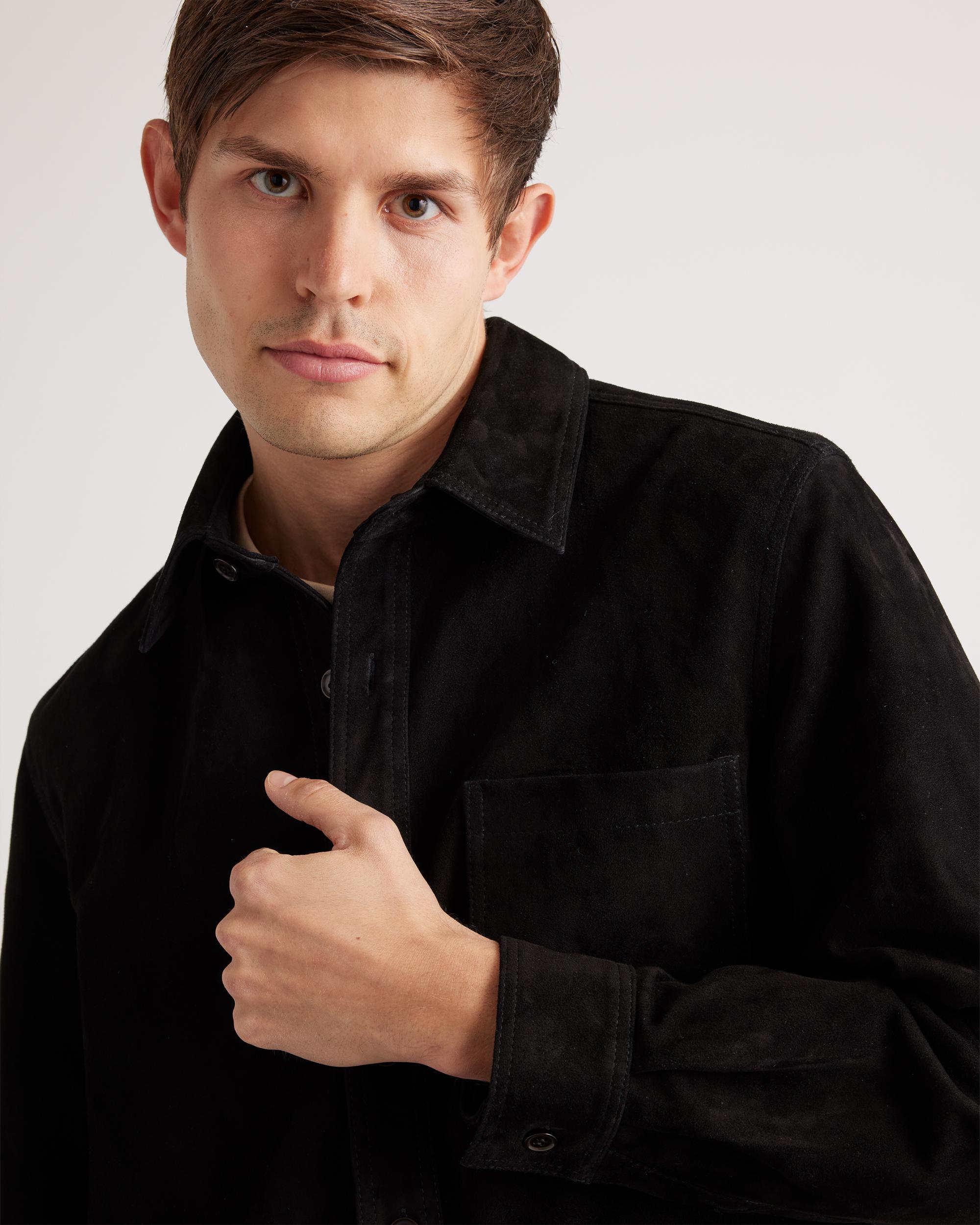 Quince | Men's 100% Suede Overshirt Suede Leather Product Image