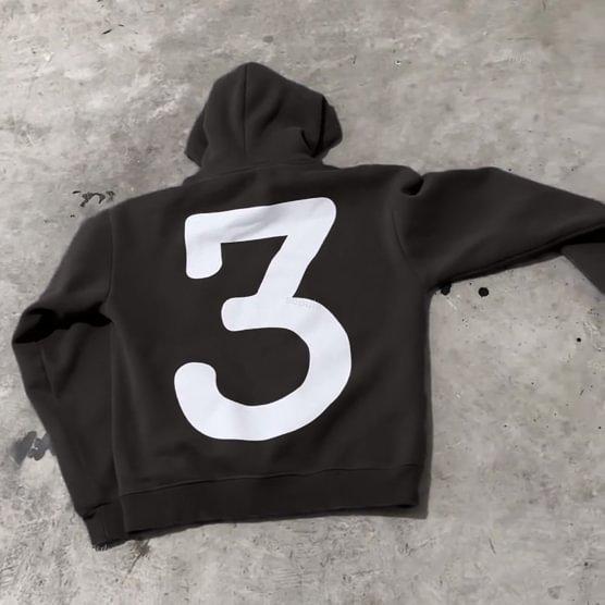 Scary Face Vintage Print Graphic Hoodie Product Image