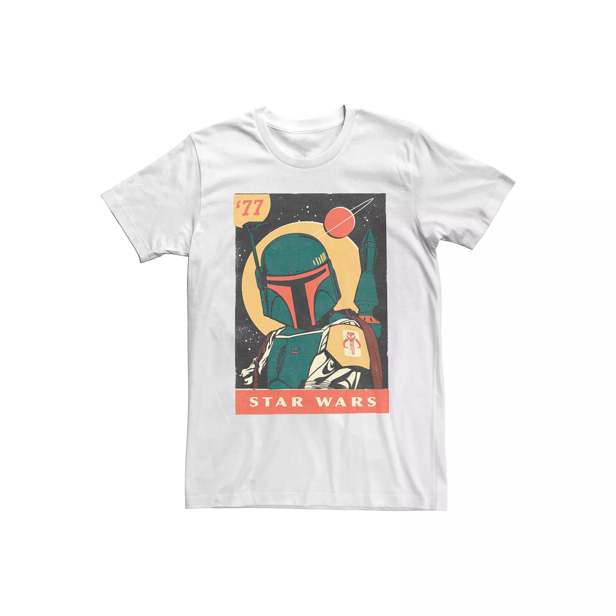 Men's Star Wars Retro Boba Fett Poster Graphic Tee,  Product Image