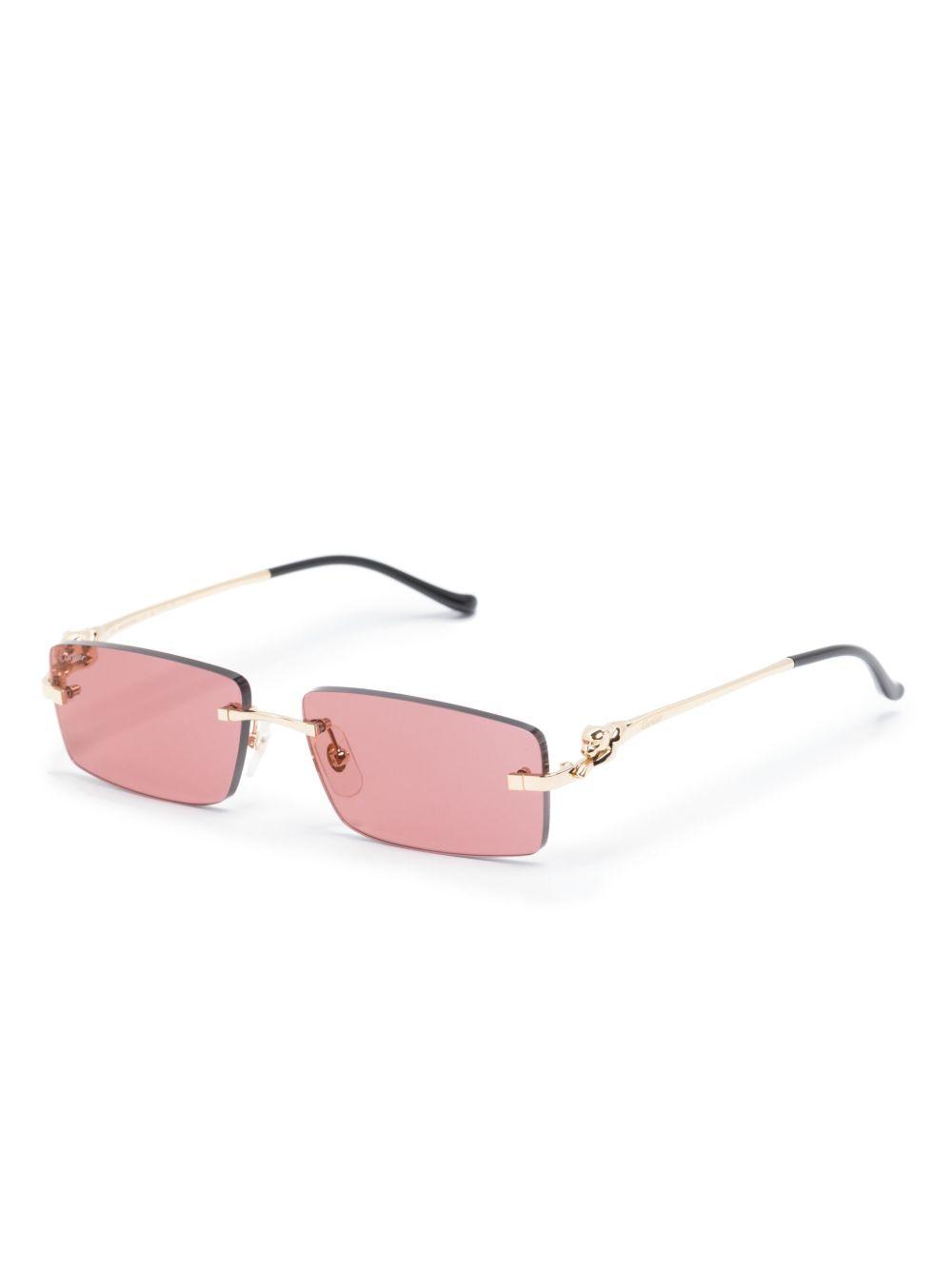 rimless rectangle sunglasses Product Image