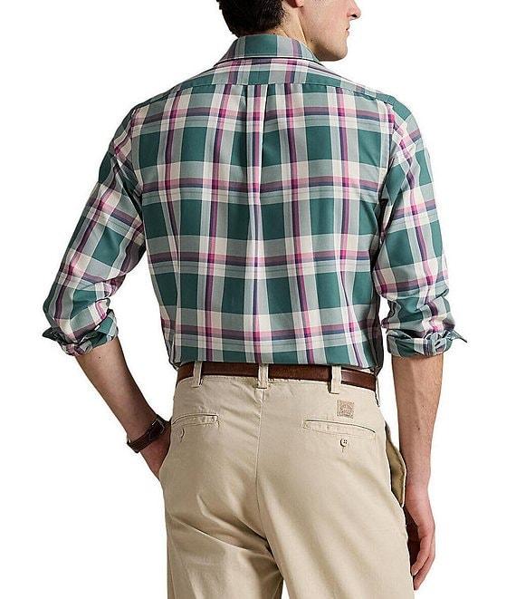 Polo Ralph Lauren Classic Fit Multi Color Performance Oxford Long Sleeve Woven Shirt Product Image