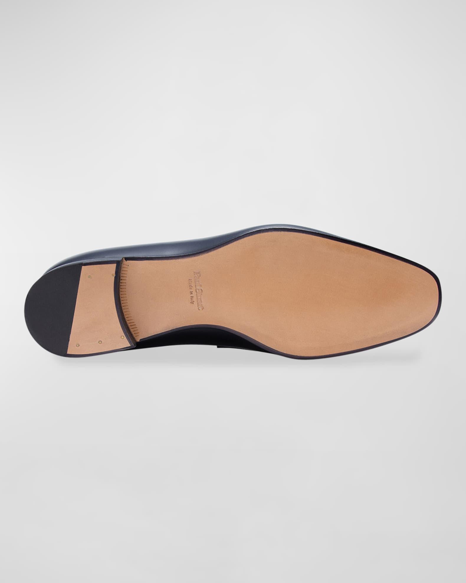 Mens Thorne Pebble-Grained Leather Penny Loafers Product Image