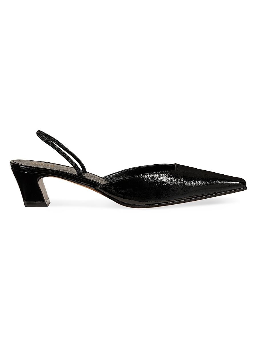 Womens Roosevelt 40MM Leather Slingback Pumps Product Image