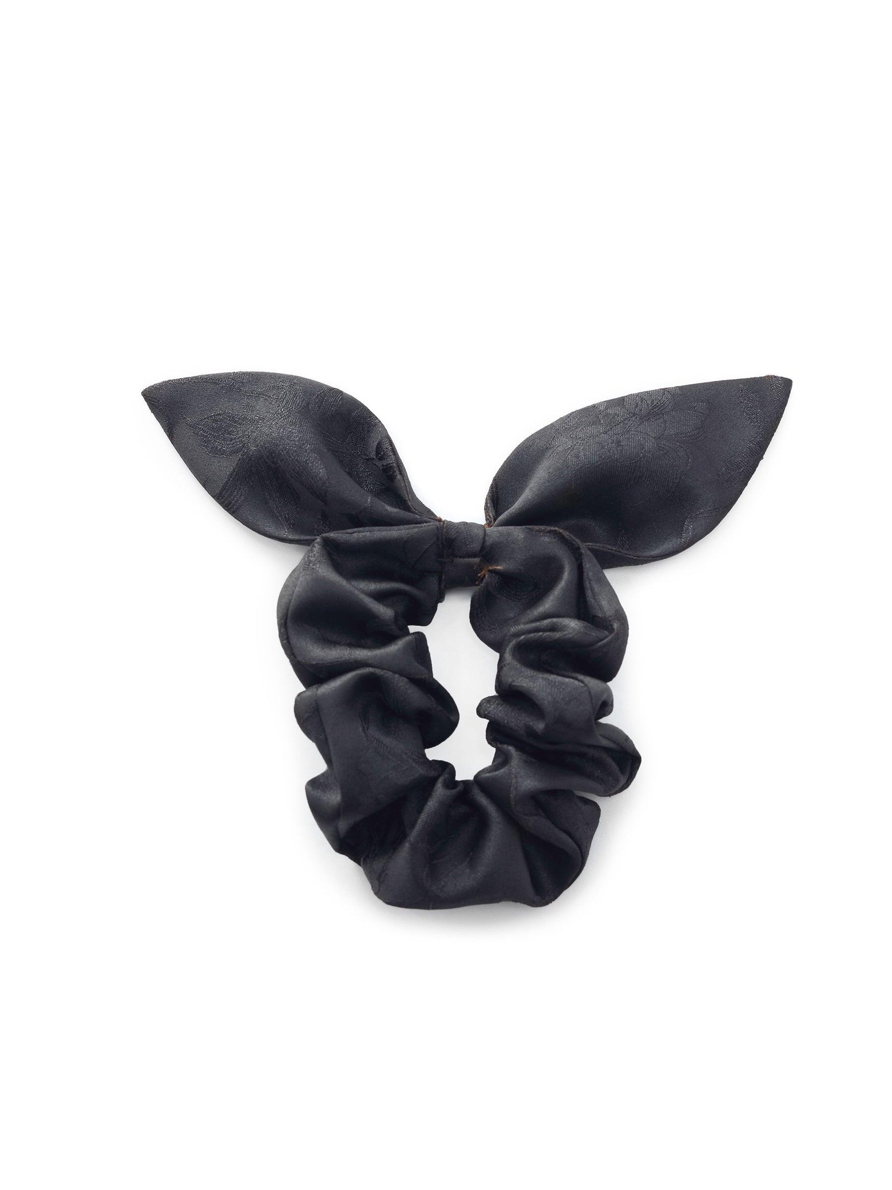 19MM Gambiered Canton Gauze Women Belted Maxi Dress With Scrunchie Product Image