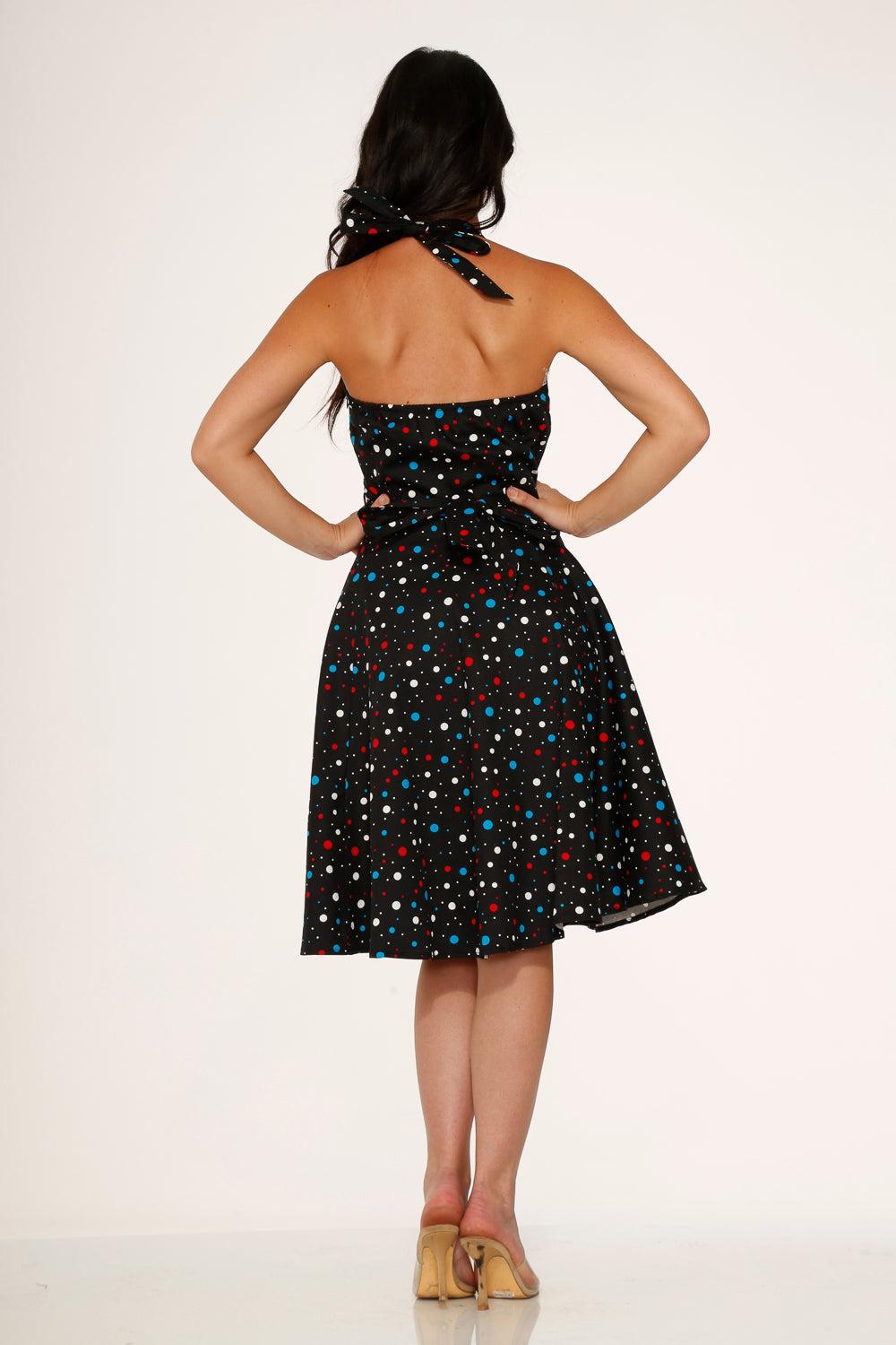 Black Candy Halter Swing Dress Product Image