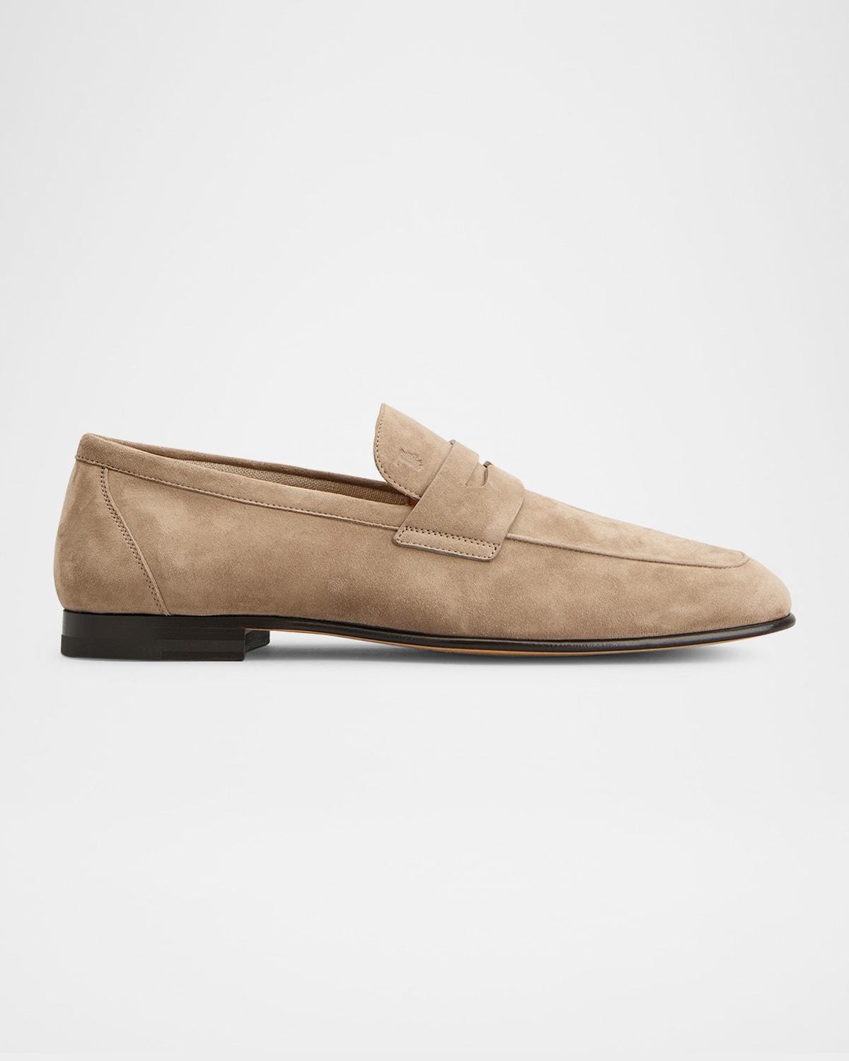 Men's Mocassino Suede Penny Loafers Product Image