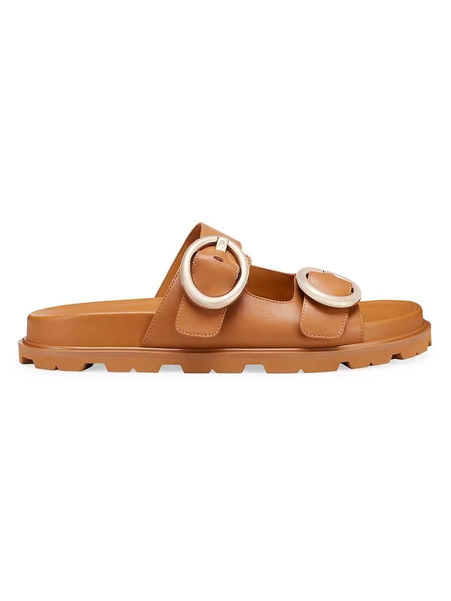 Womens Benni Sport Leather Slides Sandals Product Image