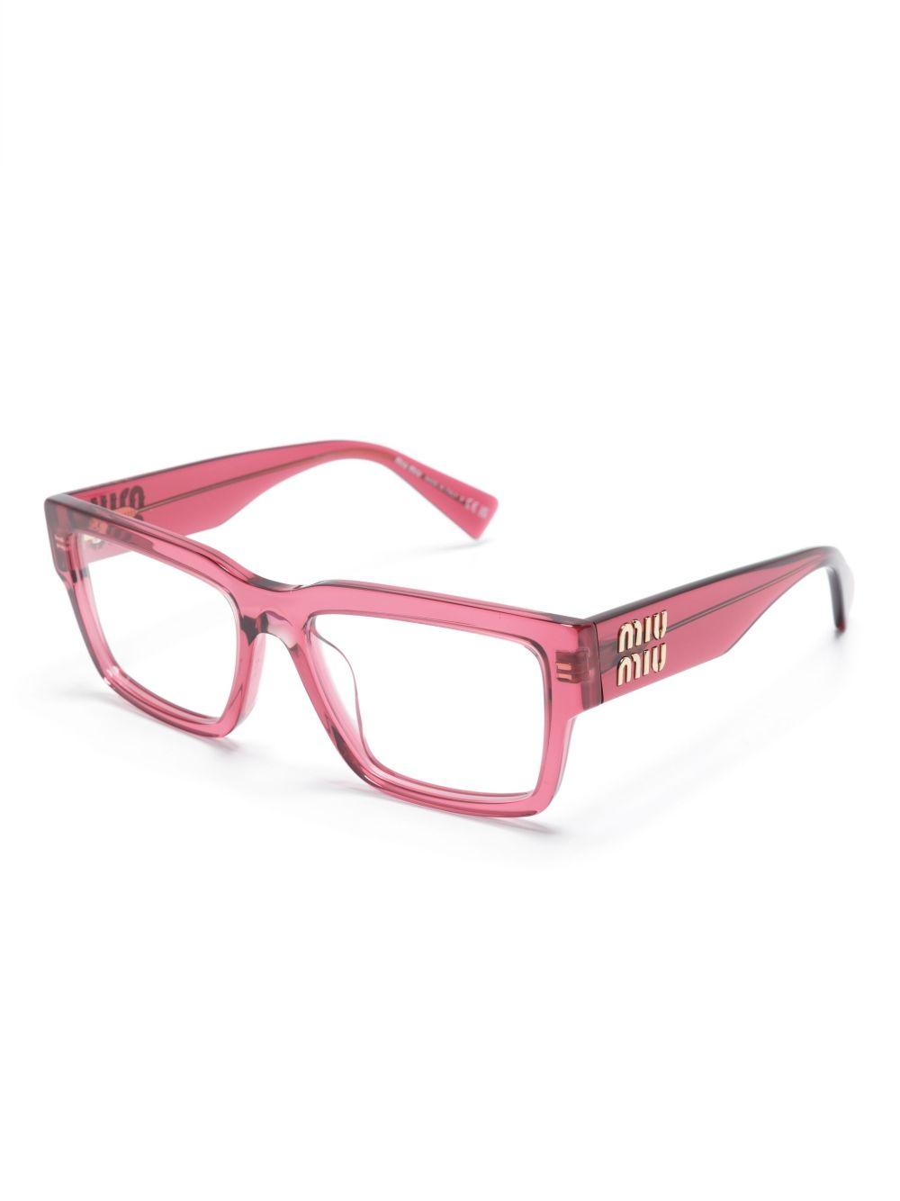 rectangle-frame logo-plaque glasses Product Image