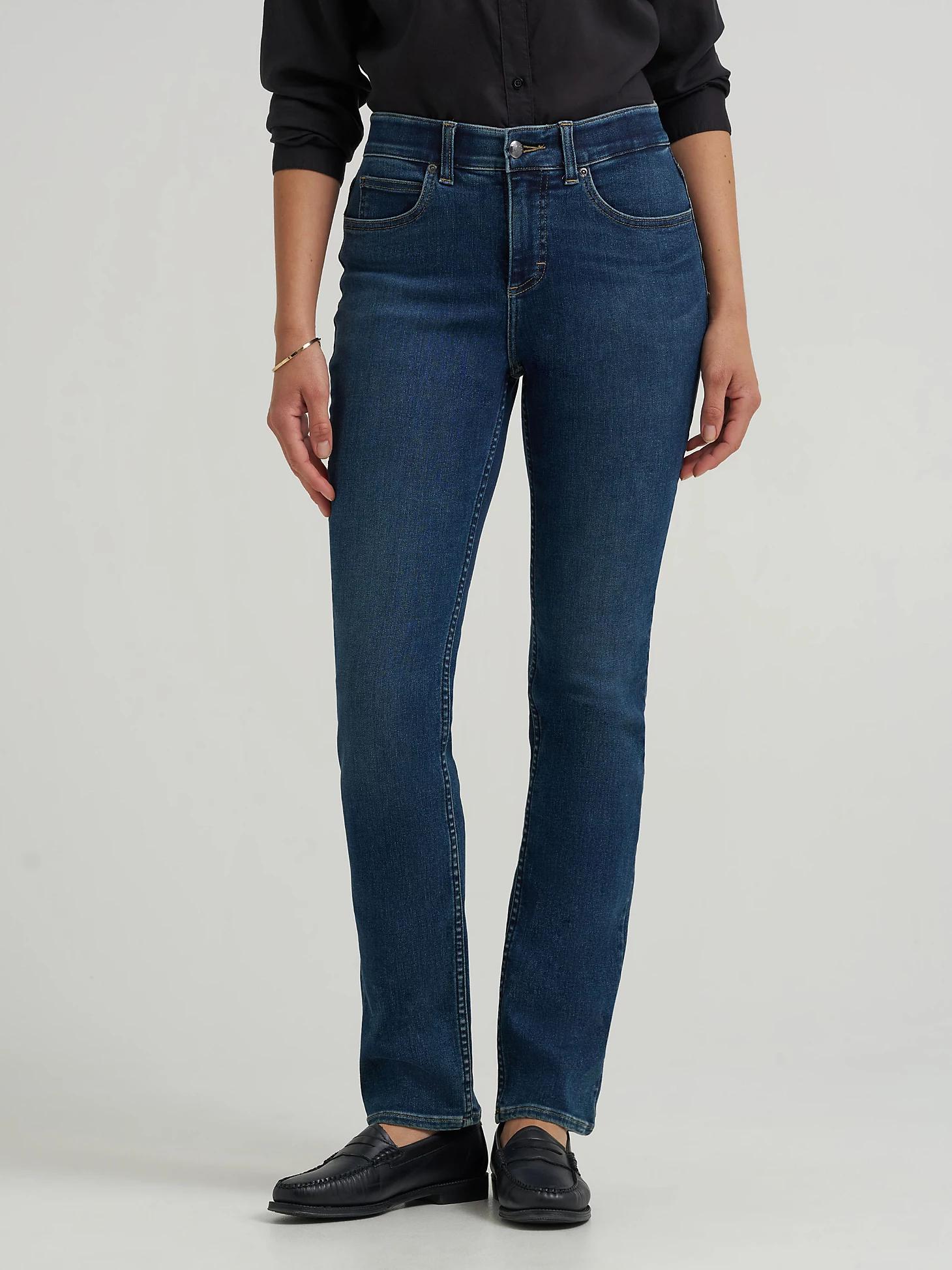 Women's Ultra Lux Comfort with Flex Motion Straight Jean (Petite) | Women's Jeans | Lee® Product Image