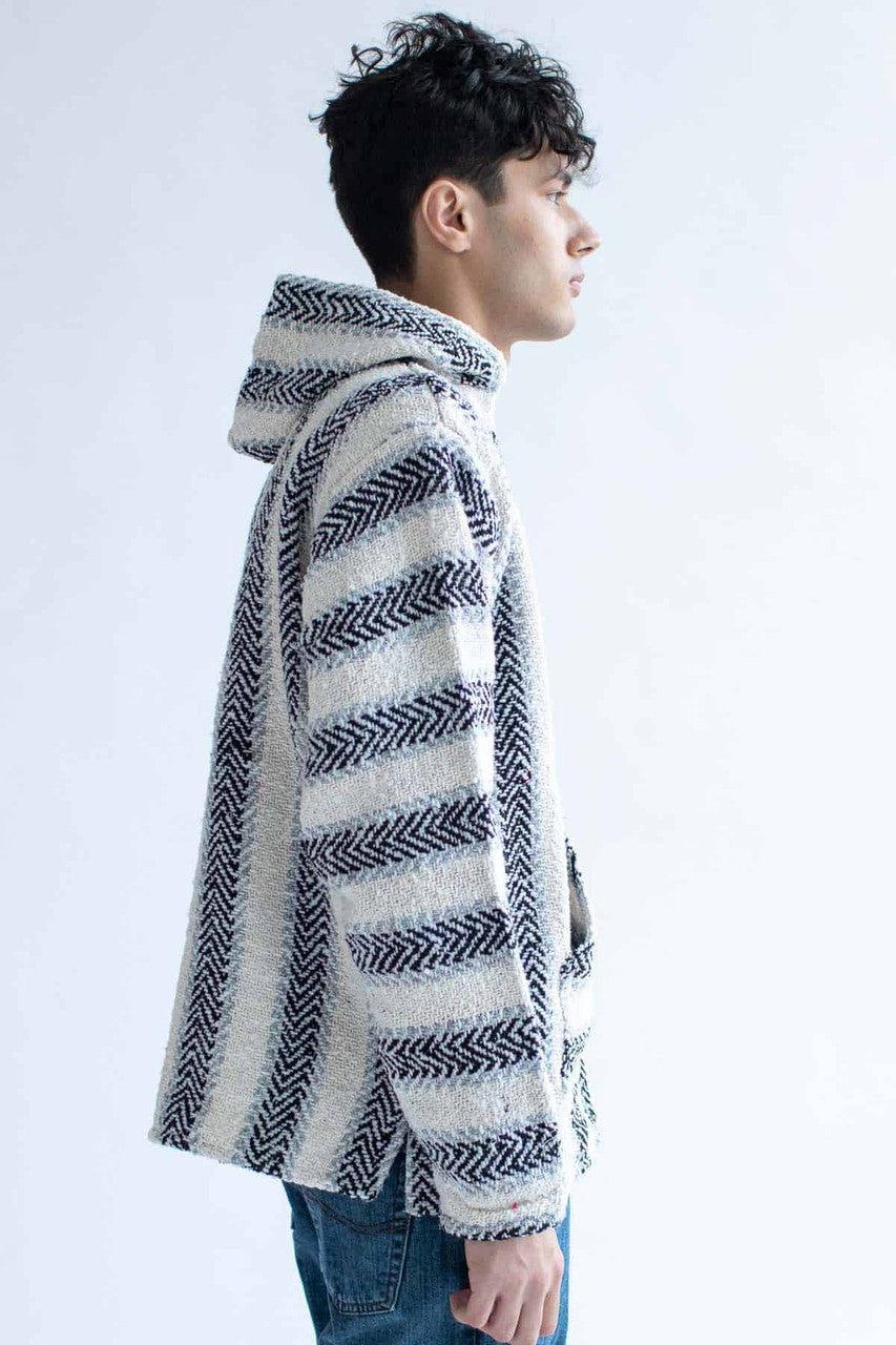 Black Cotton Blend Baja Hoodie Product Image