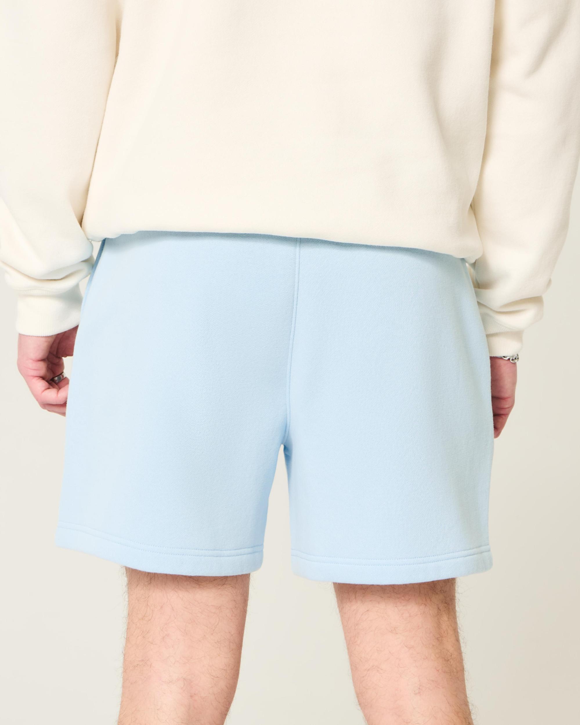 Mid-Thigh Loose Fleece Shorts Product Image