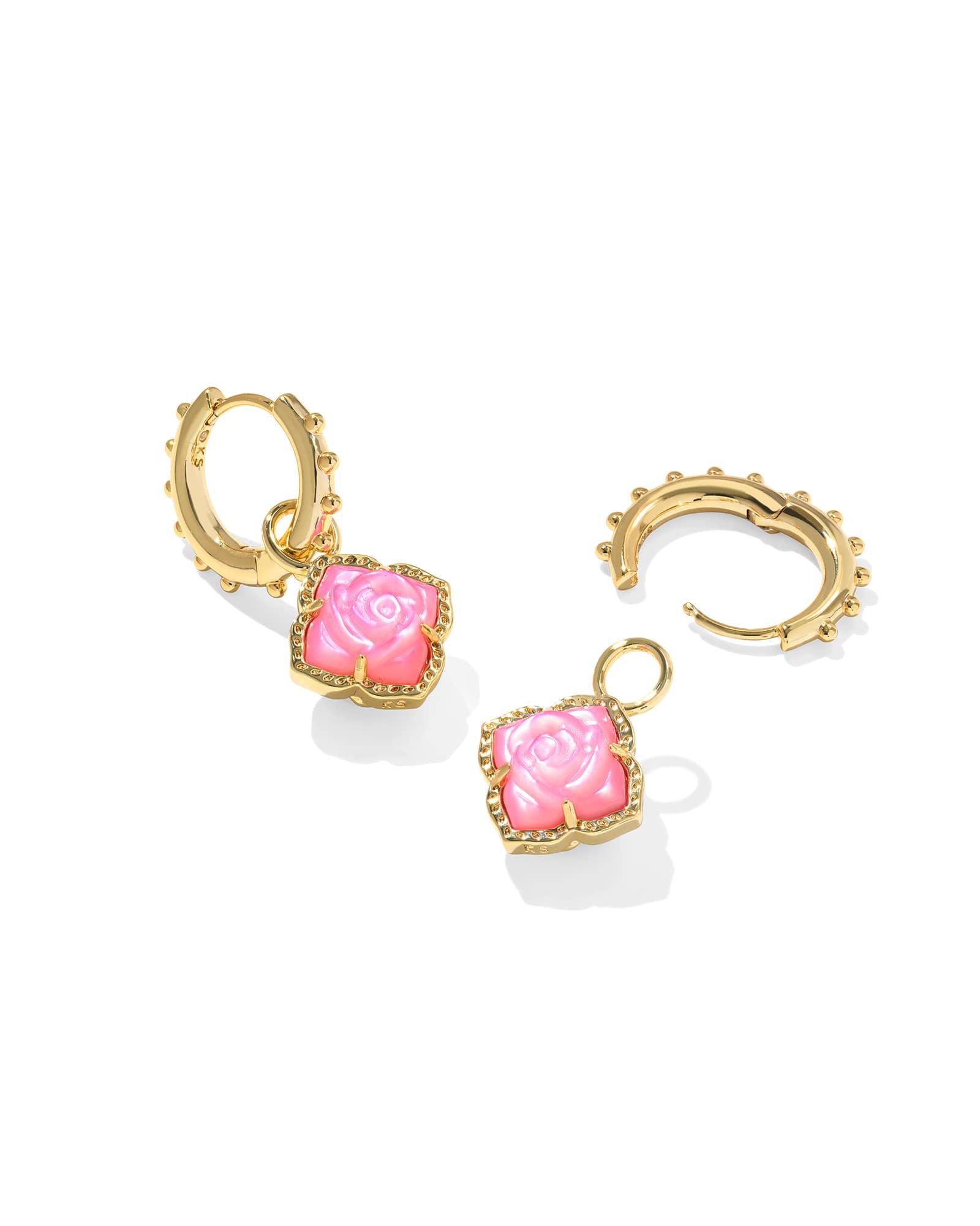 Mallory Rose Gold Huggie Earrings Product Image