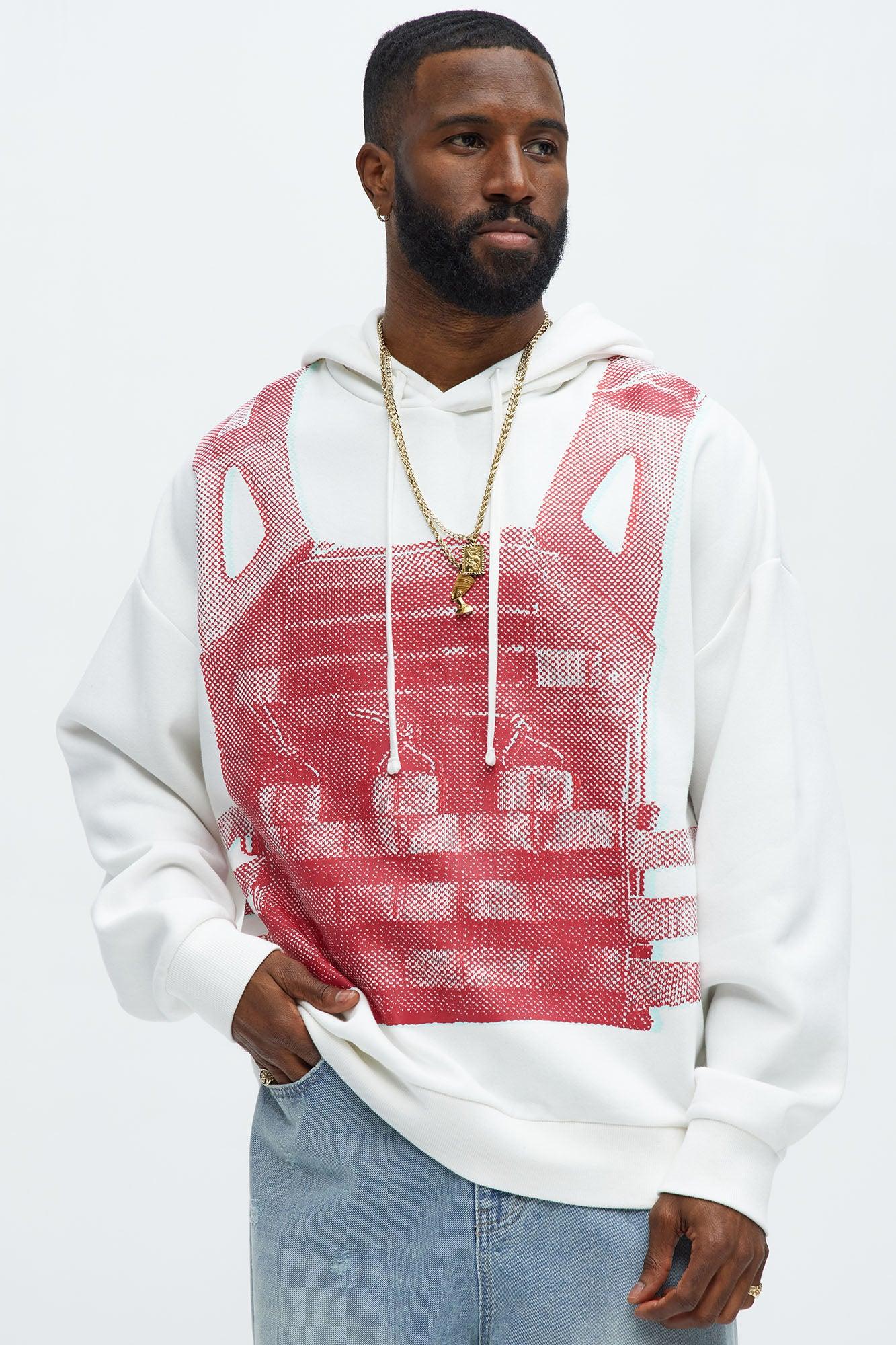 Tyson Fully Protected Oversized Hoodie - White/combo Product Image