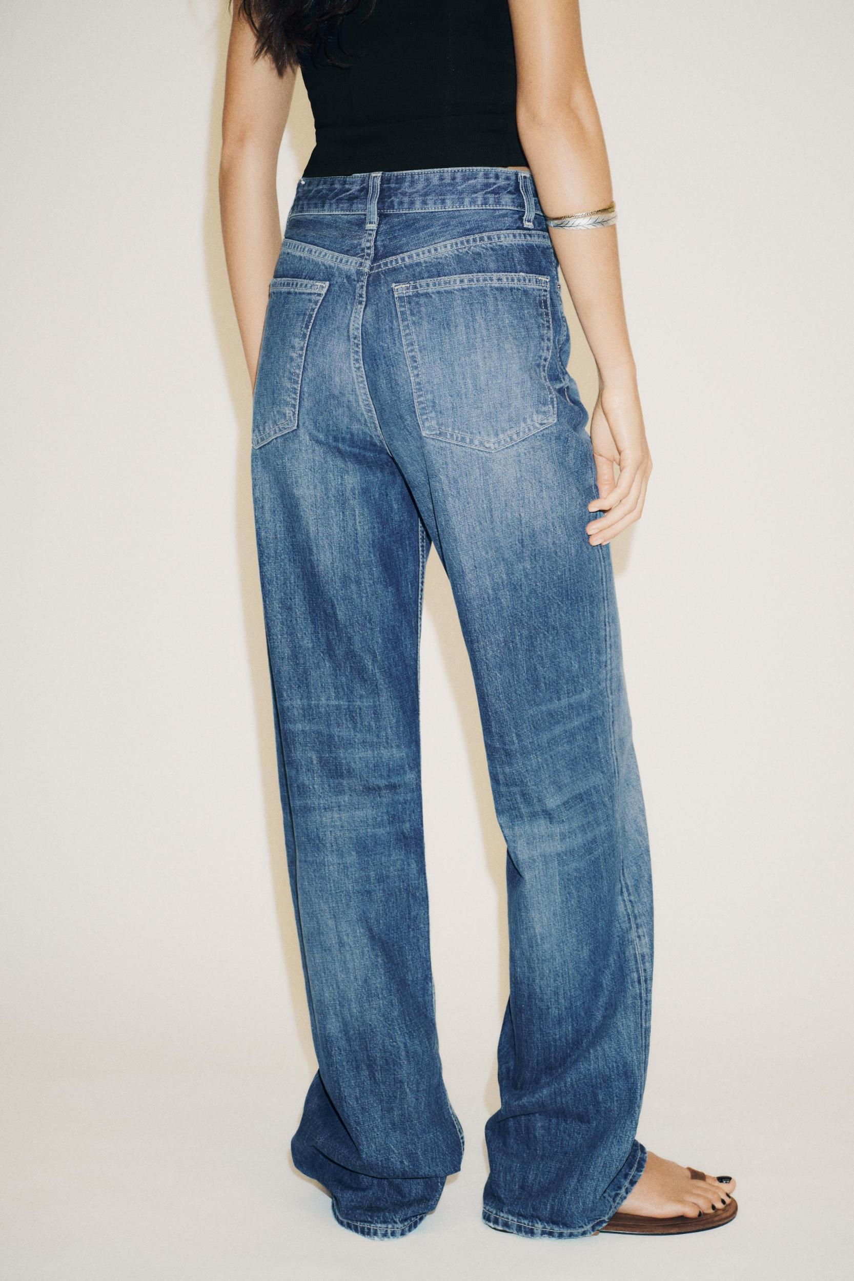 TRF HIGH WAIST WIDE LEG FULL LENGTH JEANS Product Image